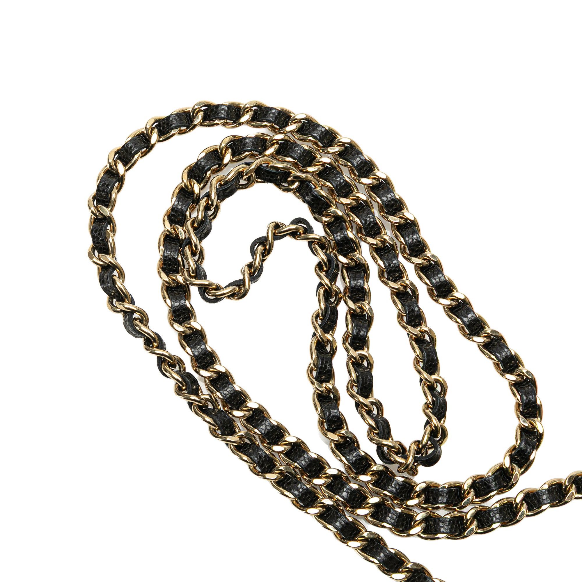 Chanel Chanel Caviar Quilted Phone Holder Wallet on Chain Black Size ONE SIZE - 12 Thumbnail