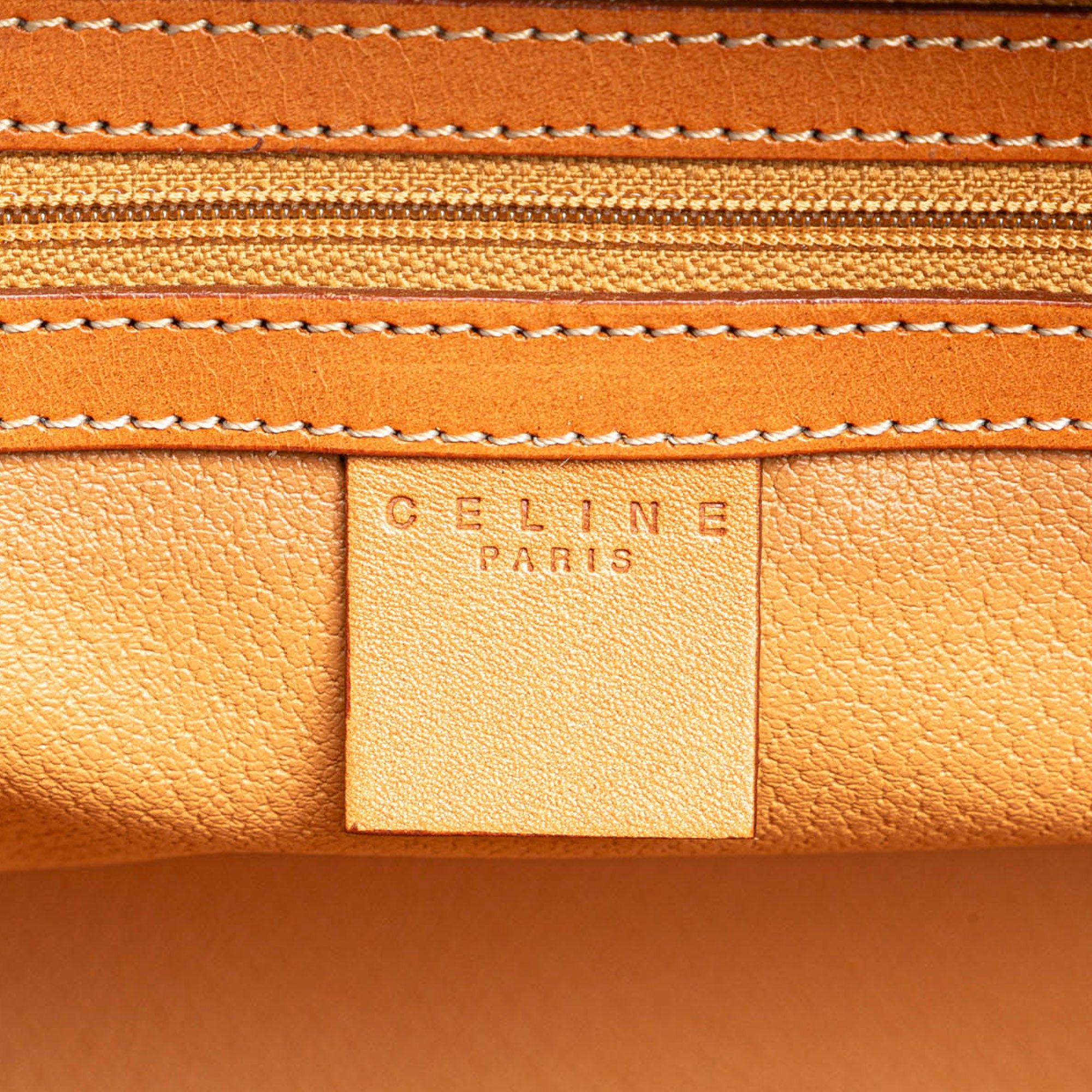 Celine Celine Macadam Coated Canvas Handbag Brown Size ONE SIZE - 5 Thumbnail