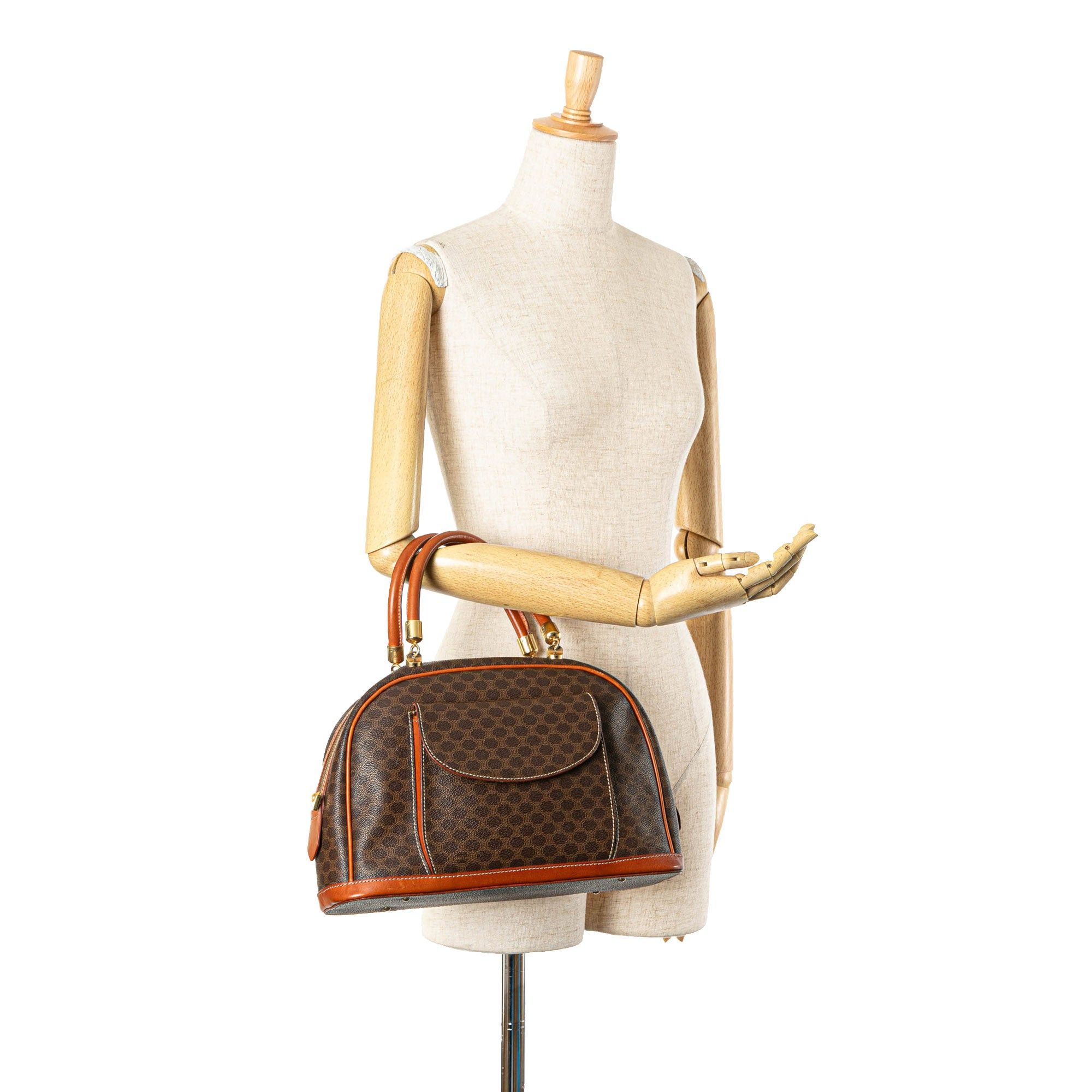 Celine Celine Macadam Coated Canvas Handbag Brown Size ONE SIZE - 7 Thumbnail