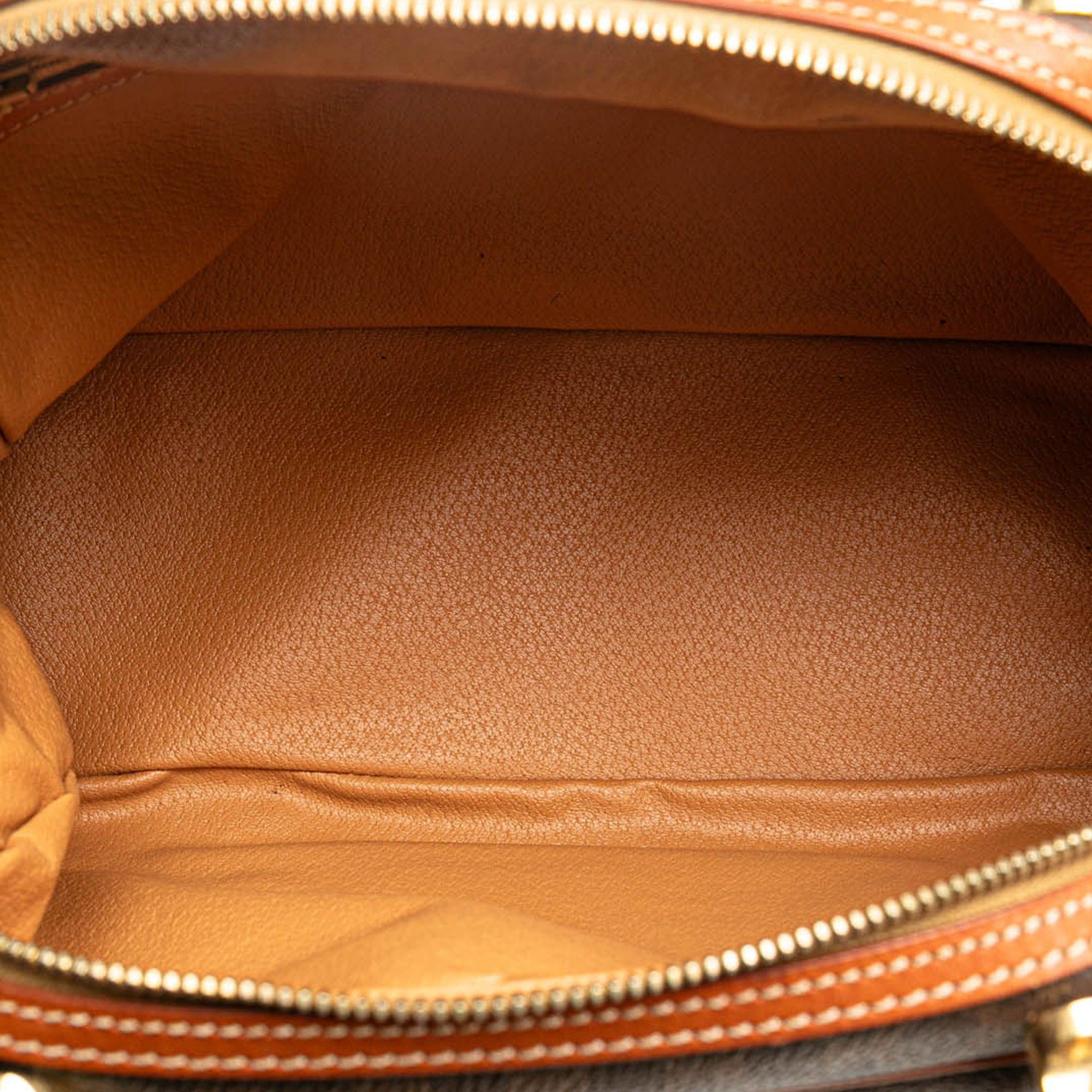 Celine Celine Macadam Coated Canvas Handbag Brown Size ONE SIZE - 4 Thumbnail