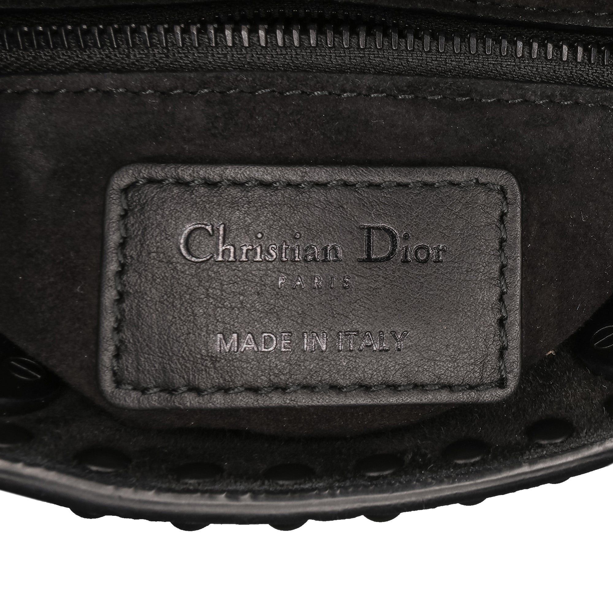Dior Dior Mini Ultra Matte Calfskin Cannage Studded Flower Lady Dior Black Size ONE SIZE - 5 Thumbnail