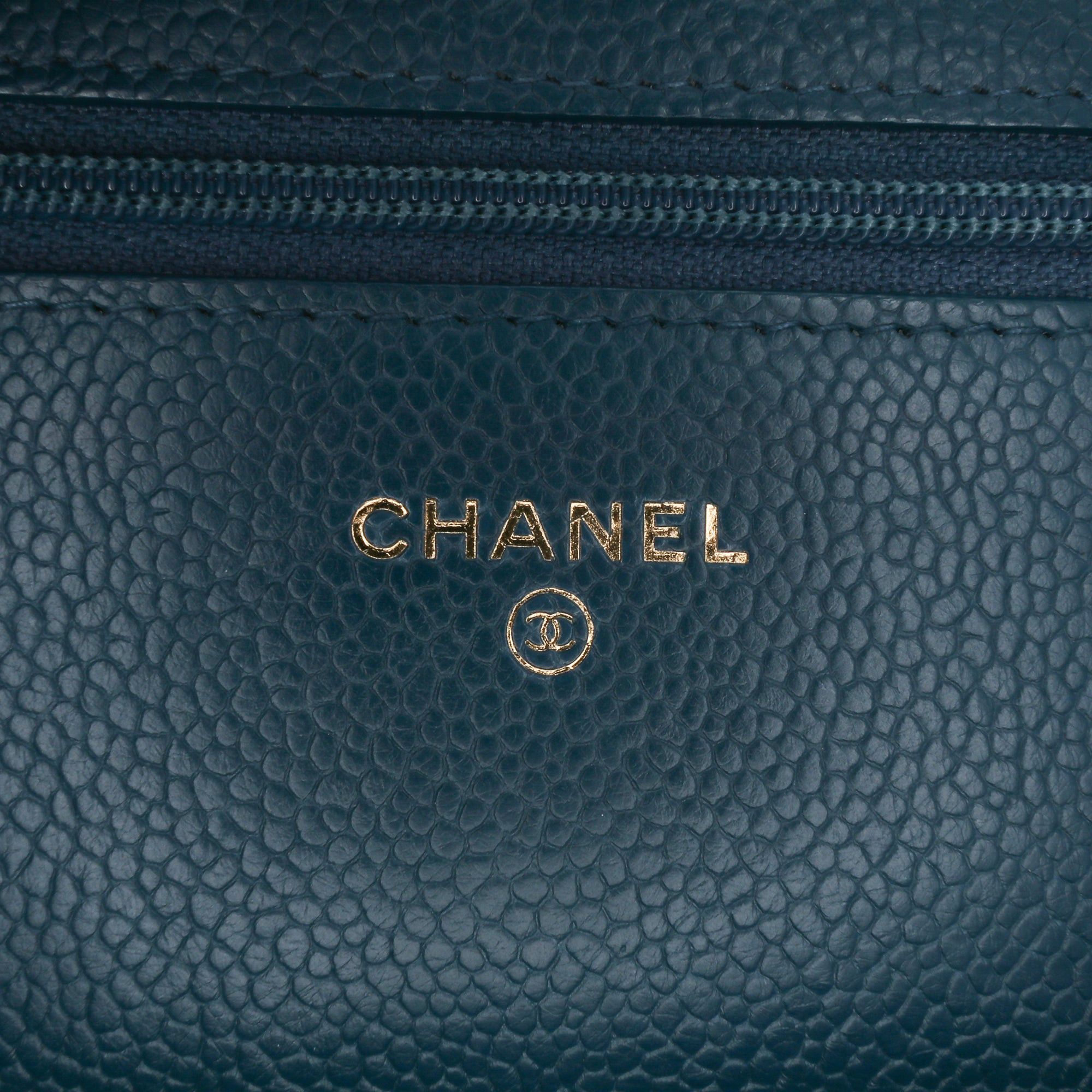 Chanel Chanel Quilted Caviar Boy Wallet on Chain Blue Size ONE SIZE - 5 Thumbnail