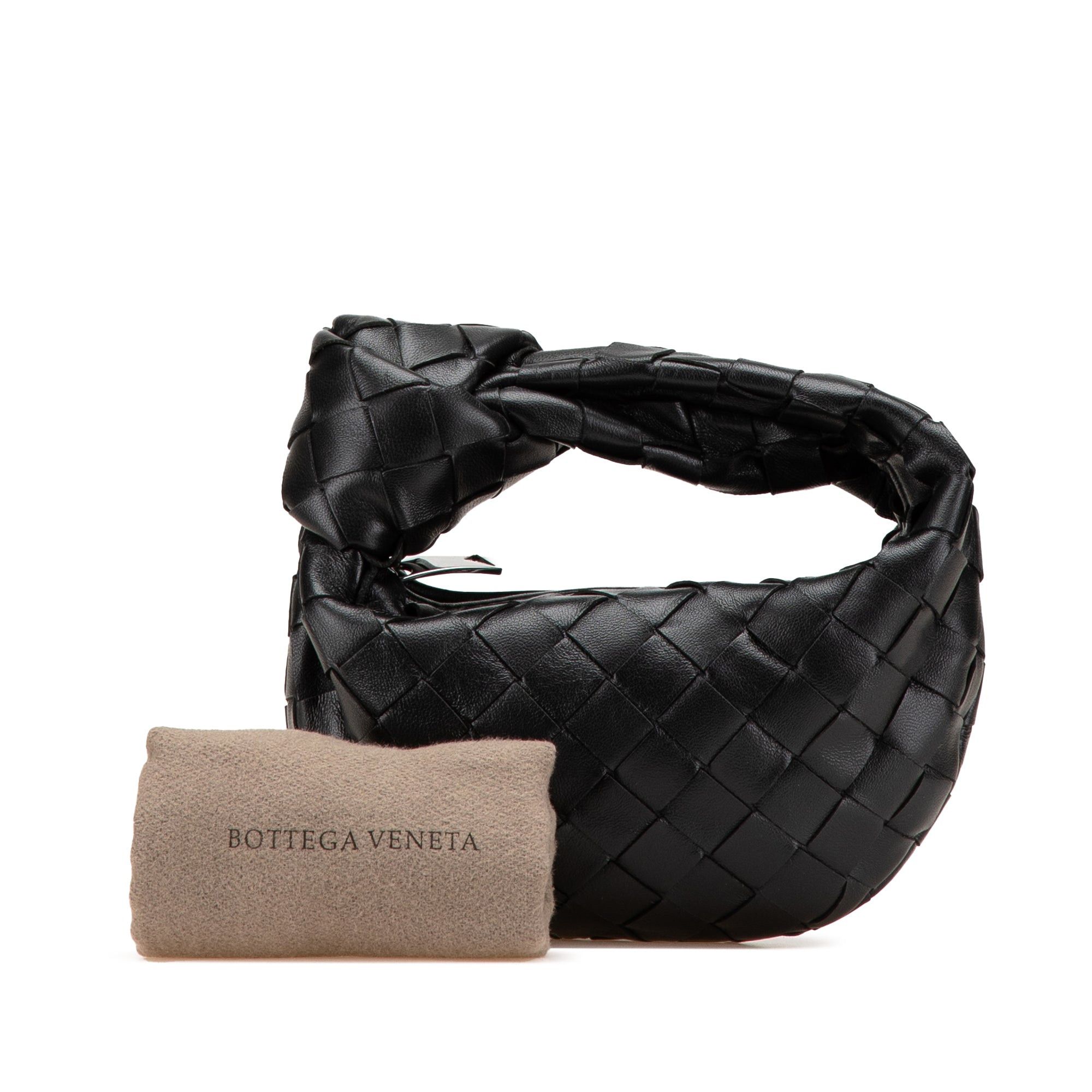 Bottega Veneta Bottega Veneta Candy Nappa Intrecciato Jodie Black Size ONE SIZE - 11 Thumbnail