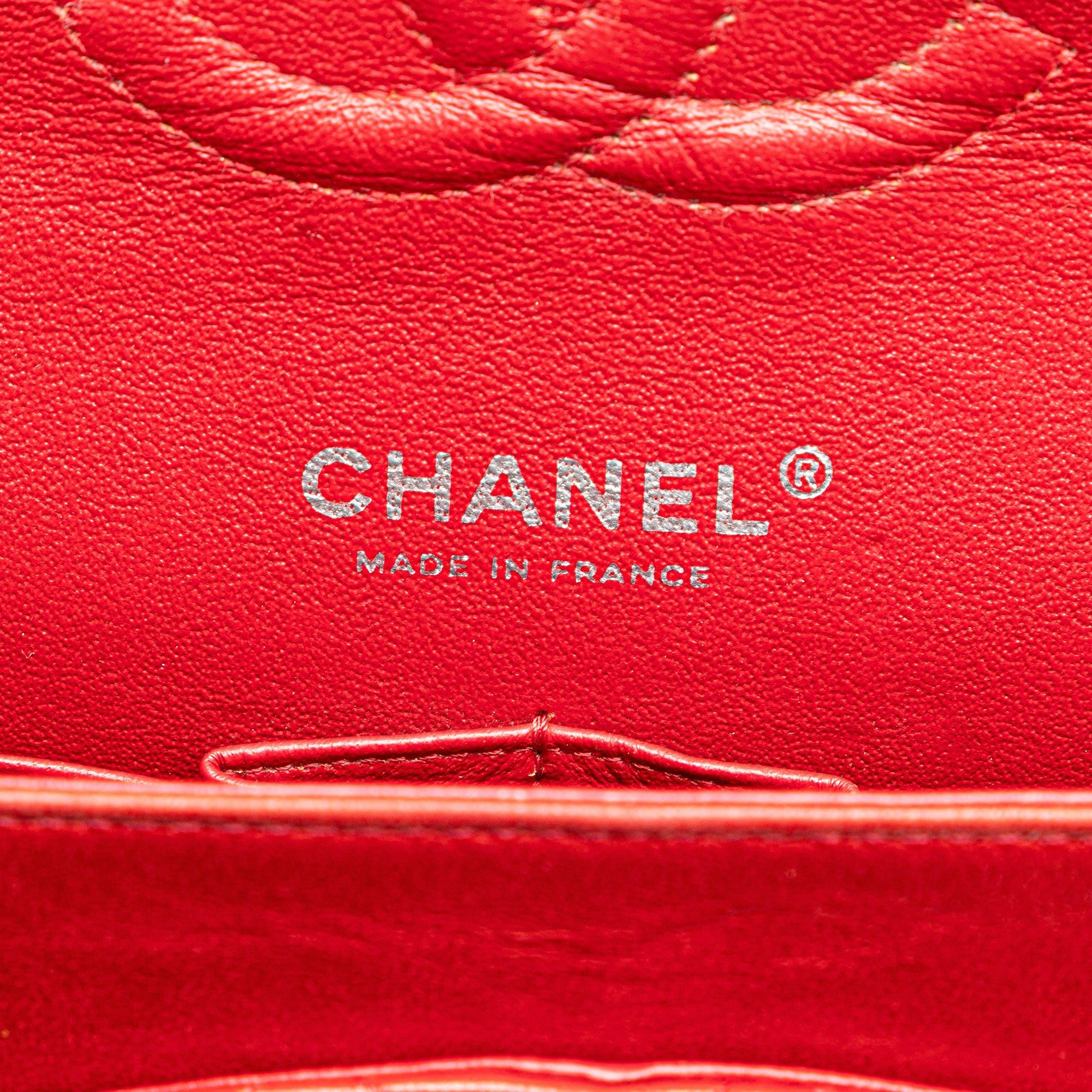 Chanel Chanel Medium Classic Lambskin Double Flap Red Size ONE SIZE - 5 Thumbnail