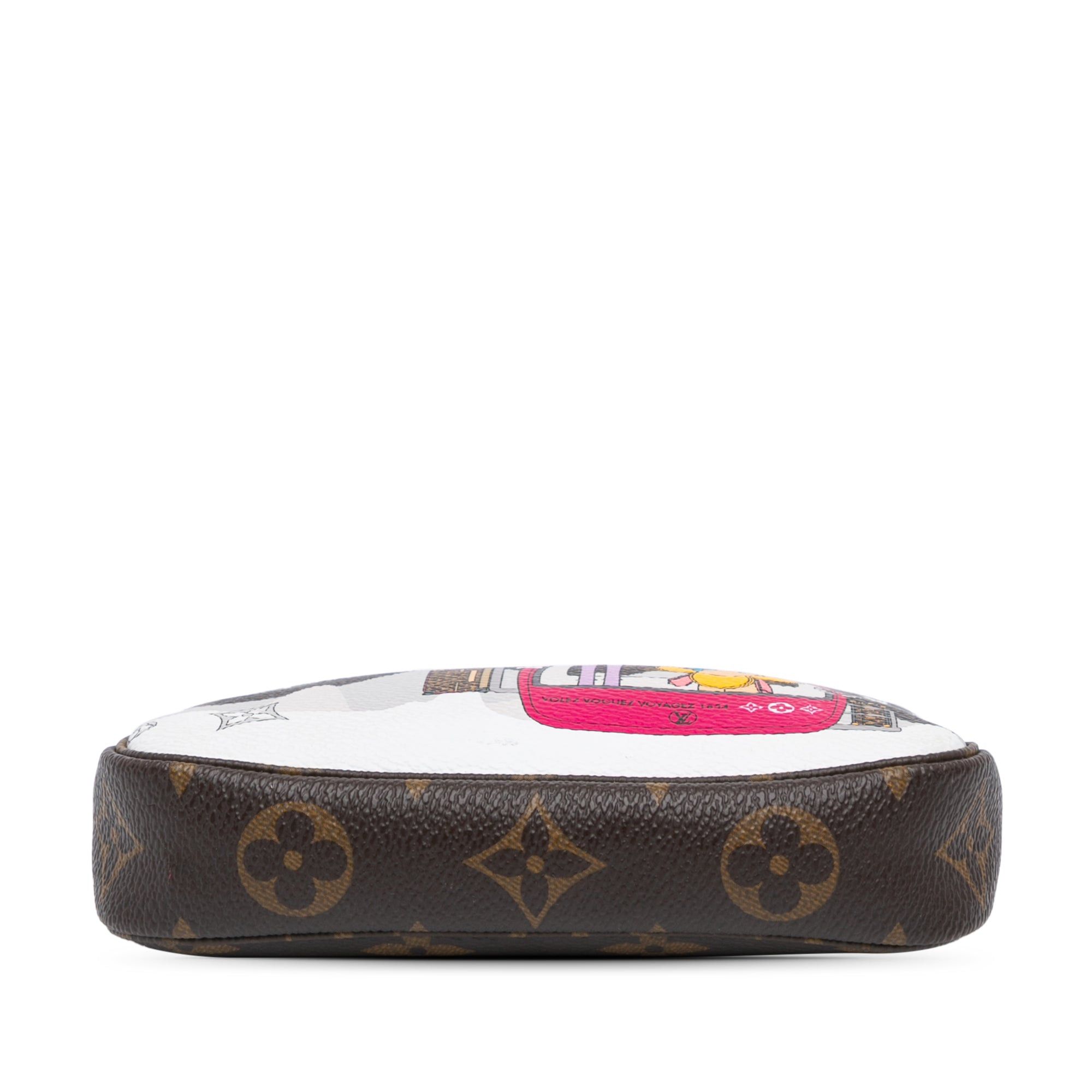 Louis Vuitton Louis Vuitton Mini Monogram Vivienne Christmas Pochette Accessories Brown Size ONE SIZE - 3 Thumbnail