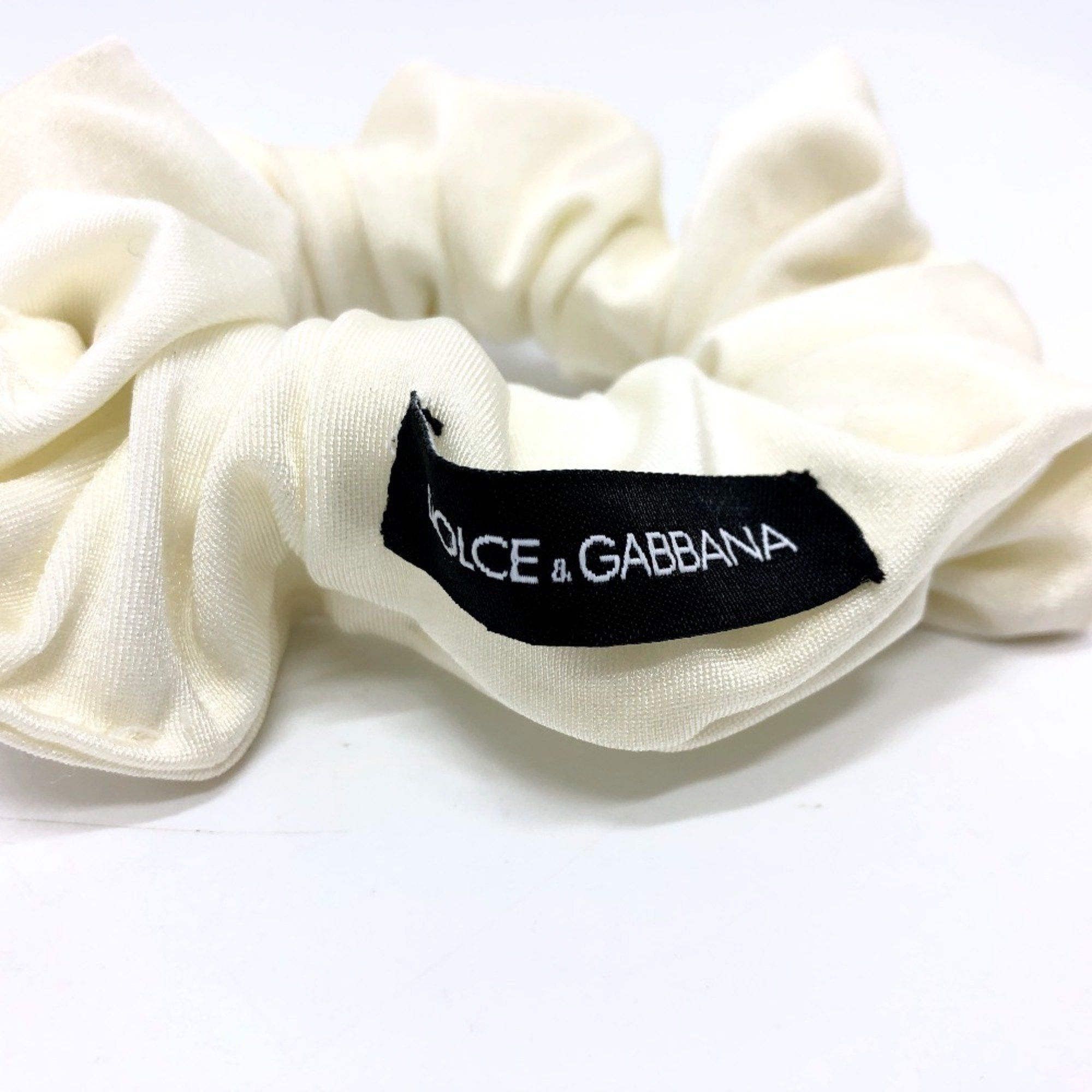Dolce & Gabbana Dolce & Gabbana DOLCE&GABBANA Hair Tie Accessory Scrunchie Nylon Women's White Size ONE SIZE - 5 Thumbnail