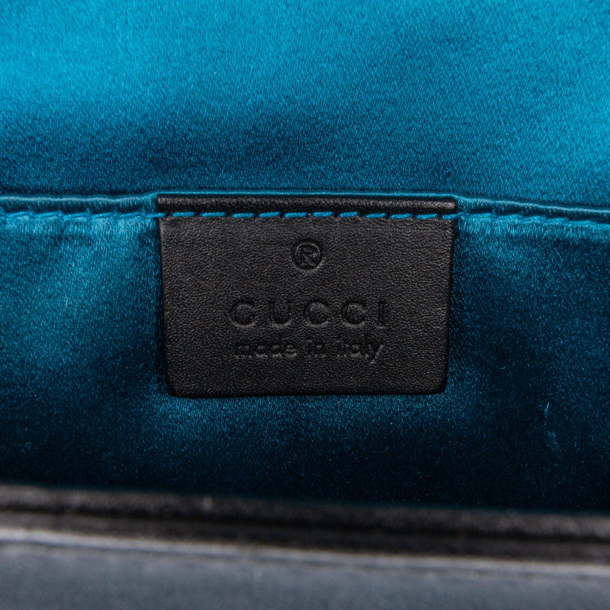 Gucci Gucci Small Suede Ophidia Chain Crossbody Black Size ONE SIZE - 7 Thumbnail