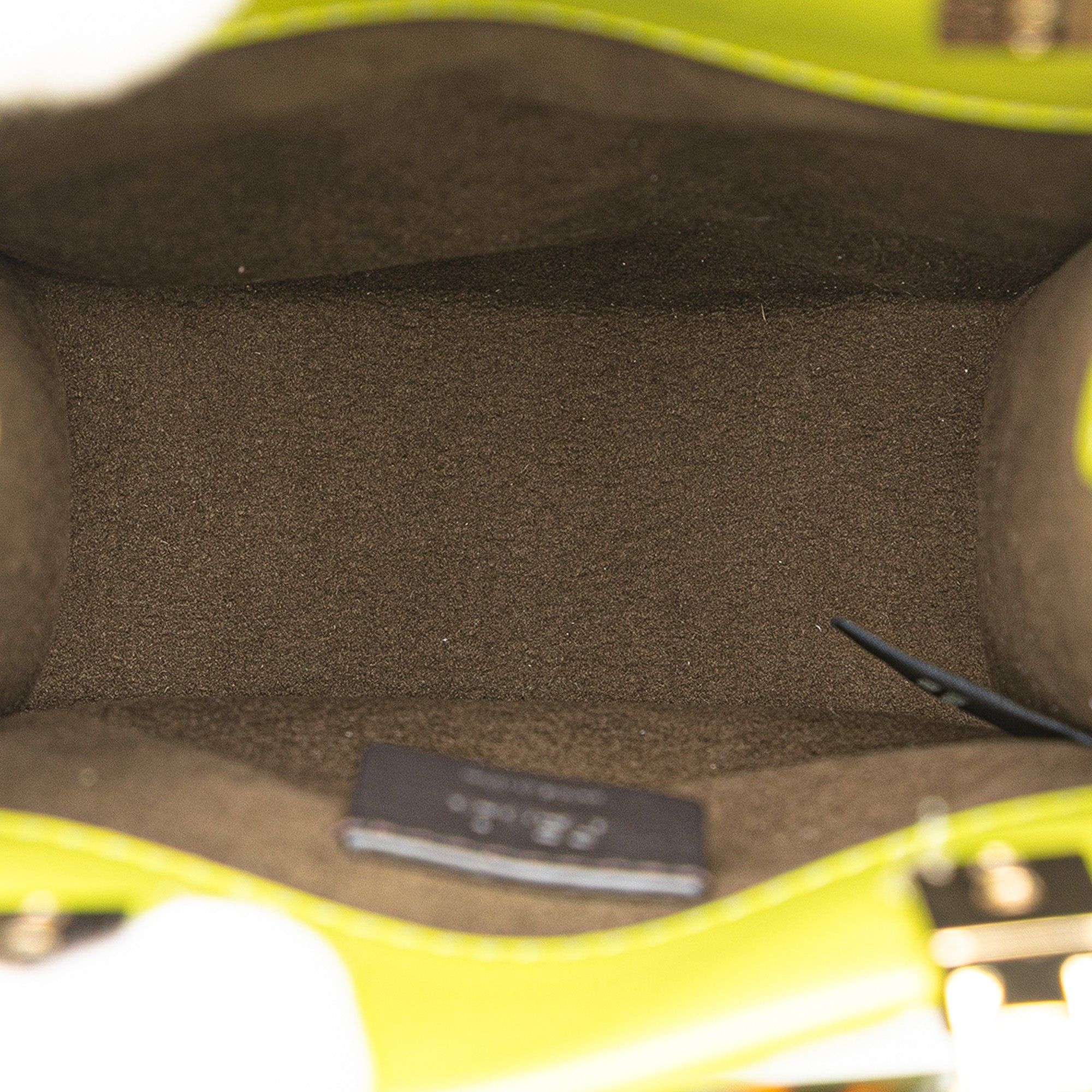 Fendi Fendi Mini Zucca Embossed Leather Sunshine Shopper Tote Green Size ONE SIZE - 4 Thumbnail
