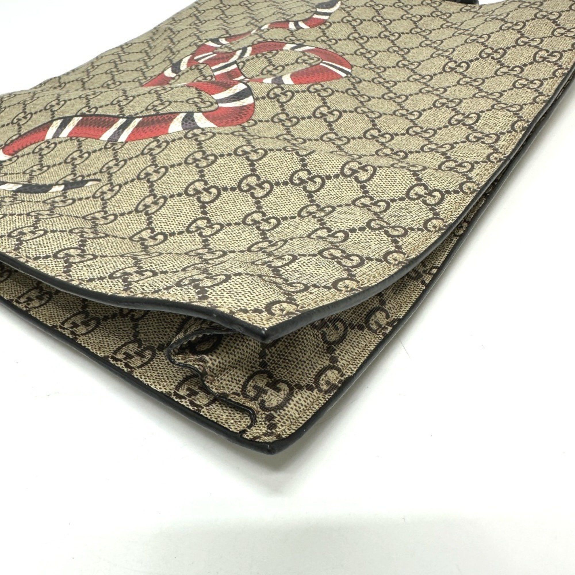 Gucci GUCCI 450950 GG Supreme 2WAY bag shoulder handbag canvas men's women's beige Size ONE SIZE - 4 Thumbnail