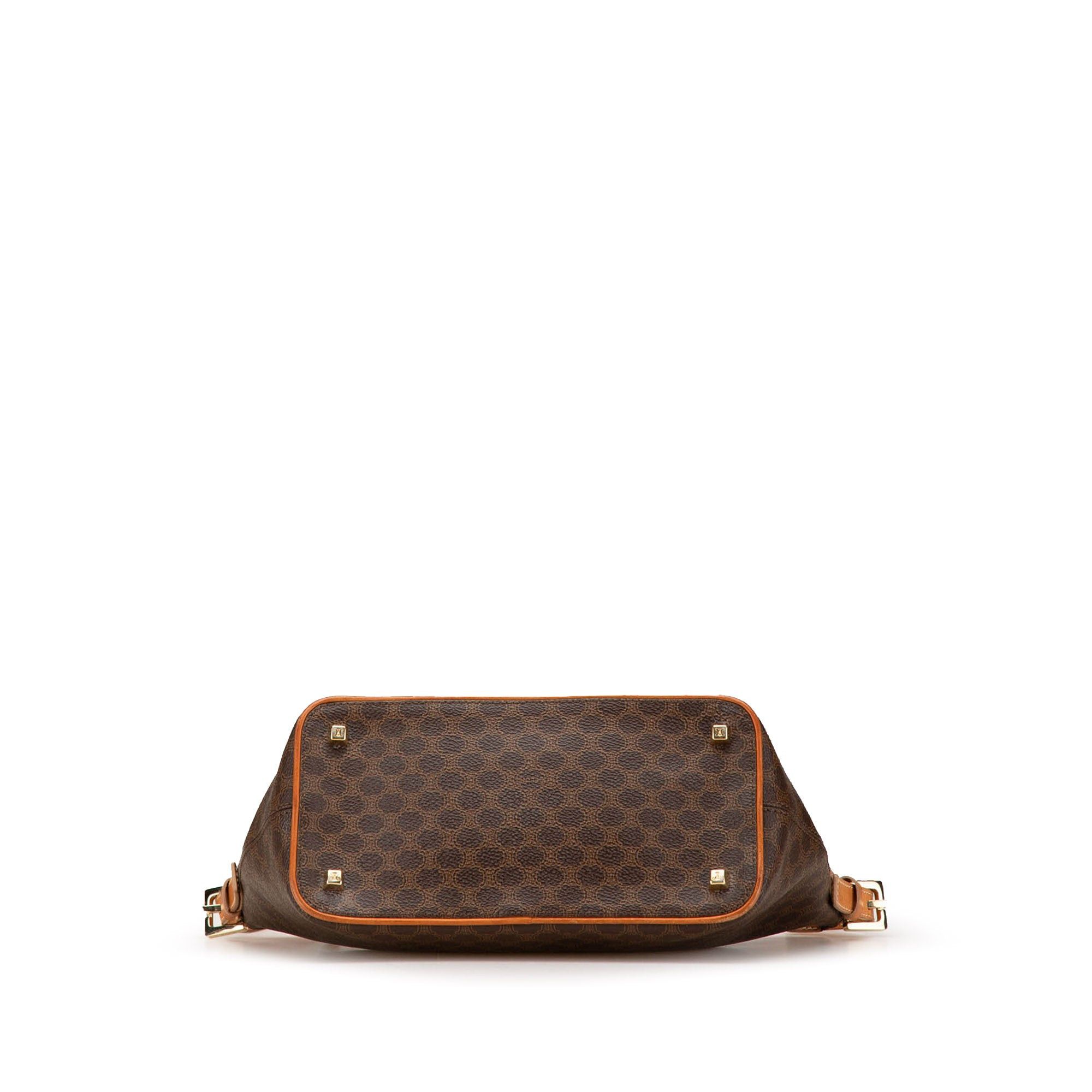 Celine Celine Macadam Coated Canvas Shoulder Bag Brown Size ONE SIZE - 3 Thumbnail