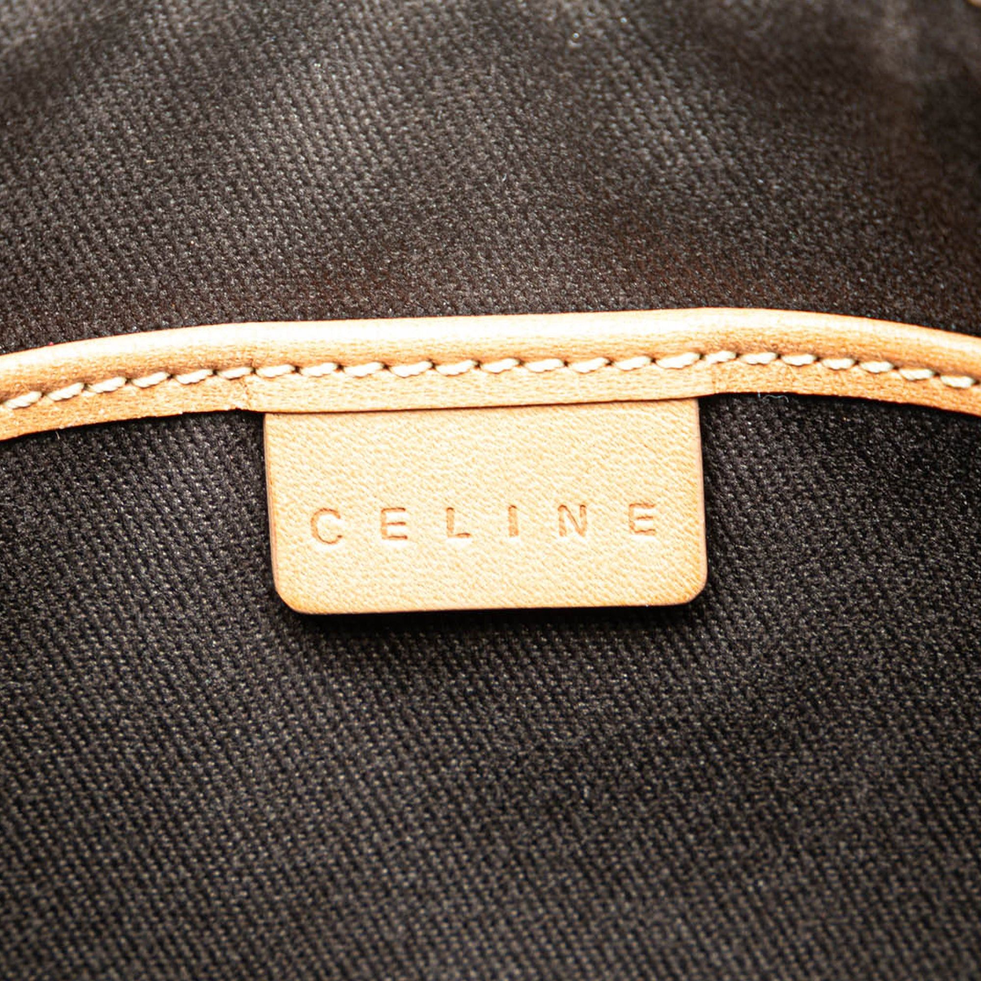 Celine Celine Macadam Coated Canvas Shoulder Bag Brown Size ONE SIZE - 5 Thumbnail