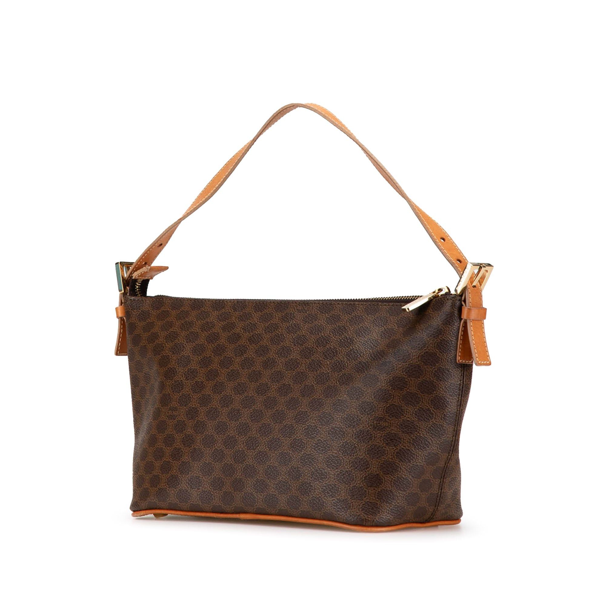 Celine Celine Macadam Coated Canvas Shoulder Bag Brown Size ONE SIZE - 2 Thumbnail