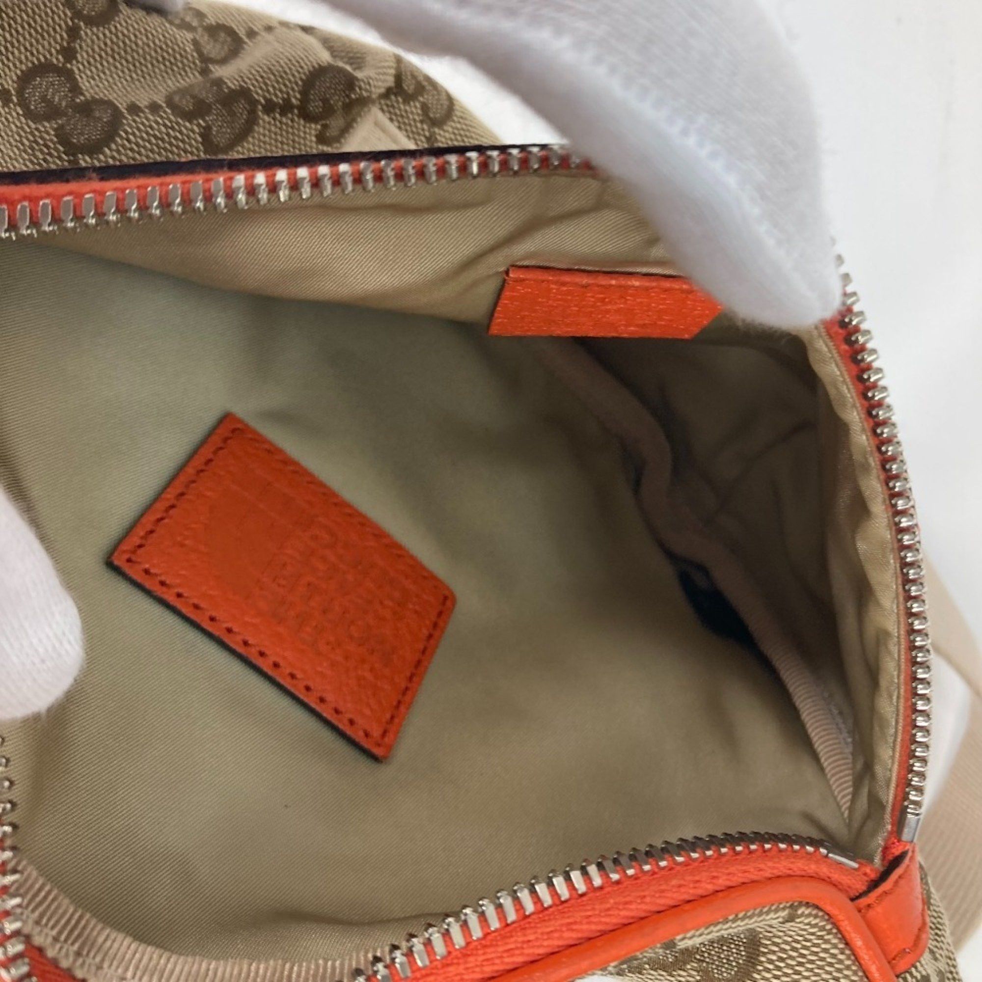 Gucci GUCCI 650299 THE NORTH FACE collaboration GG logo belt bag Belt Bag Crossbody Body Leather Canvas Men's Beige Size ONE SIZE - 11 Thumbnail