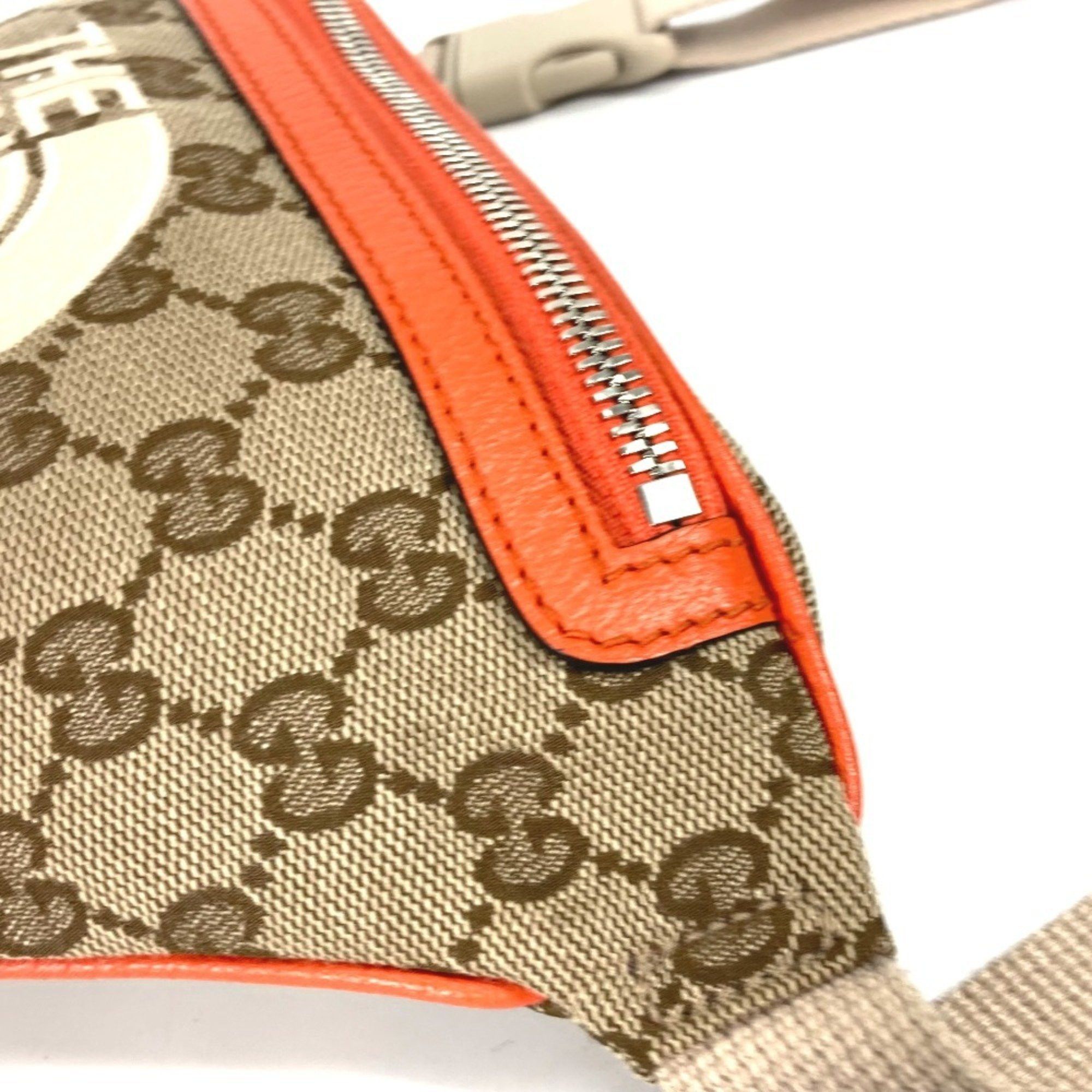 Gucci GUCCI 650299 THE NORTH FACE collaboration GG logo belt bag Belt Bag Crossbody Body Leather Canvas Men's Beige Size ONE SIZE - 9 Thumbnail