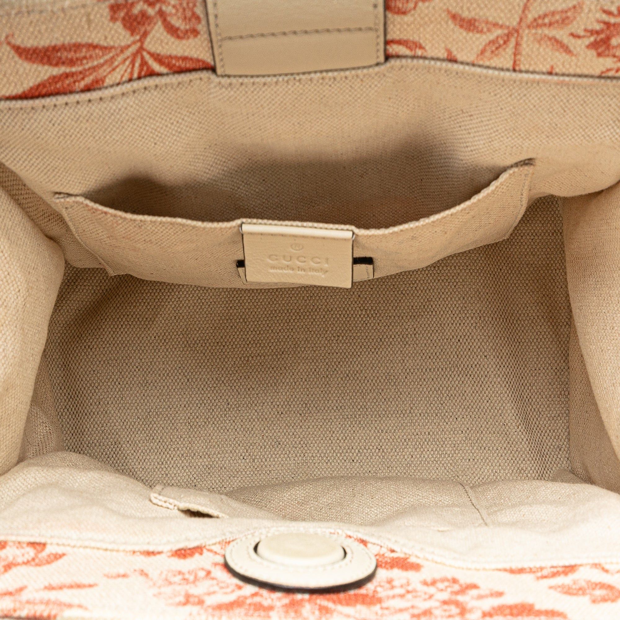 Gucci Gucci GG Ribbon Herbarium Satchel Pink Size ONE SIZE - 4 Thumbnail