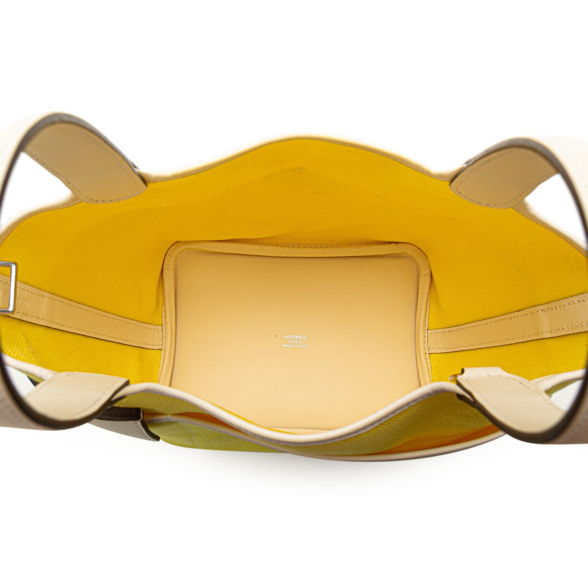 Hermes Hermès Canvas Goeland and Swift Cargo Picotin Lock 18 Yellow Size ONE SIZE - 4 Thumbnail