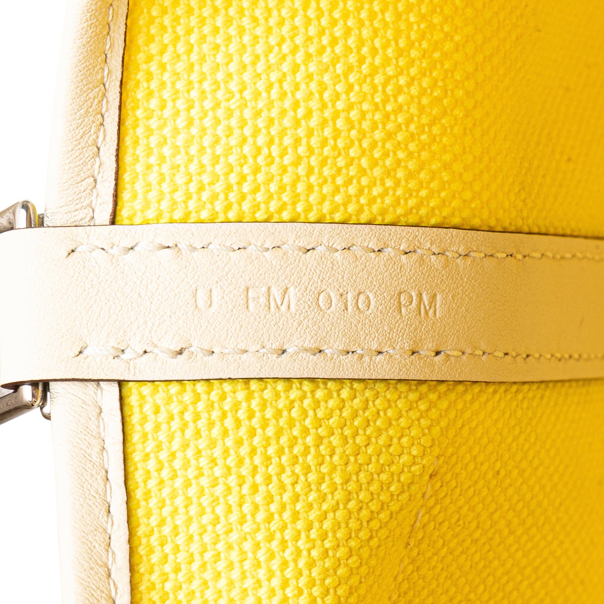 Hermes Hermès Canvas Goeland and Swift Cargo Picotin Lock 18 Yellow Size ONE SIZE - 6 Thumbnail