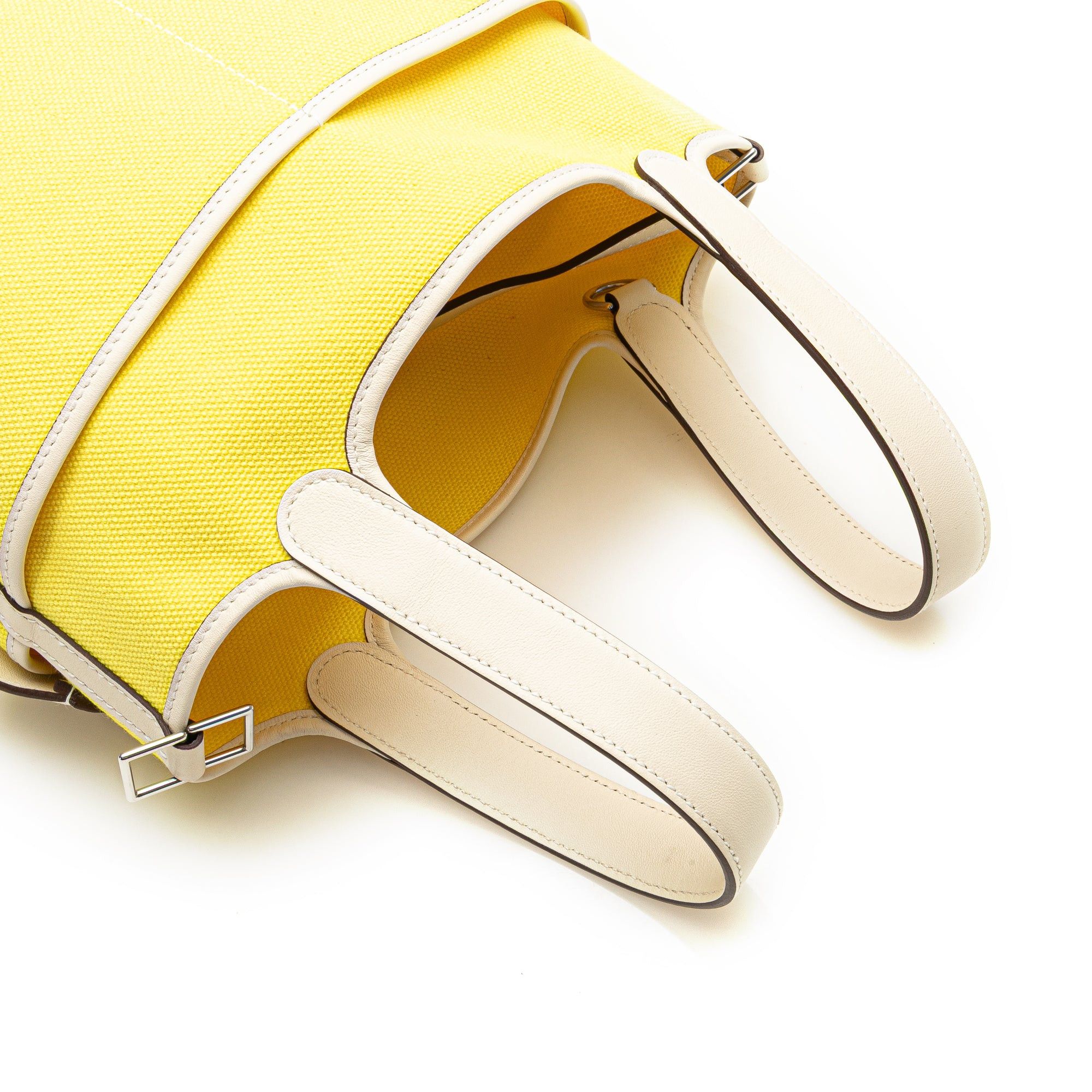 Hermes Hermès Canvas Goeland and Swift Cargo Picotin Lock 18 Yellow Size ONE SIZE - 9 Thumbnail
