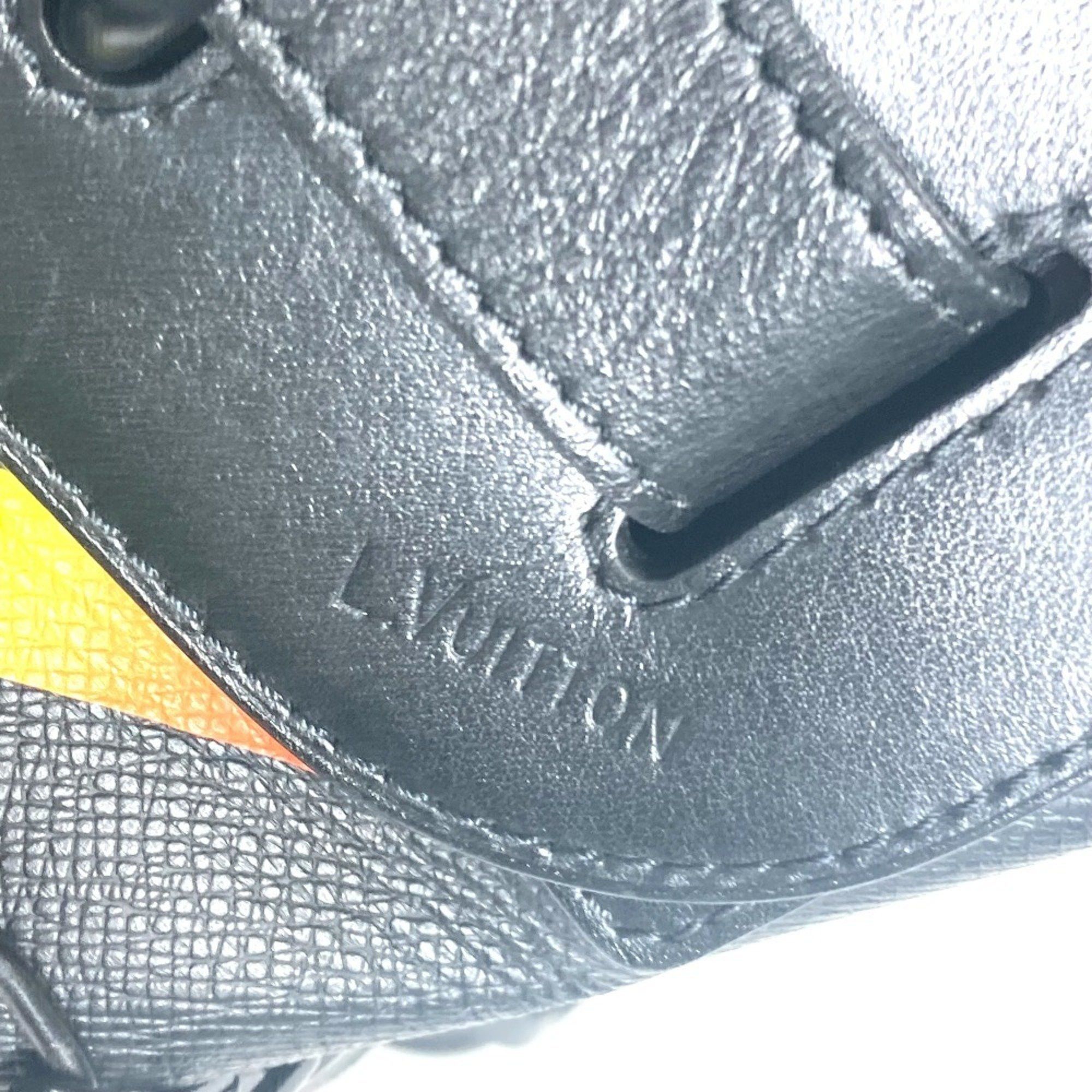 Louis Vuitton LOUIS VUITTON M30339 Taiga Rainbow Steamer PM Bag 2WAY Shoulder Chain Handbag Leather Men's Black Size ONE SIZE - 13 Thumbnail