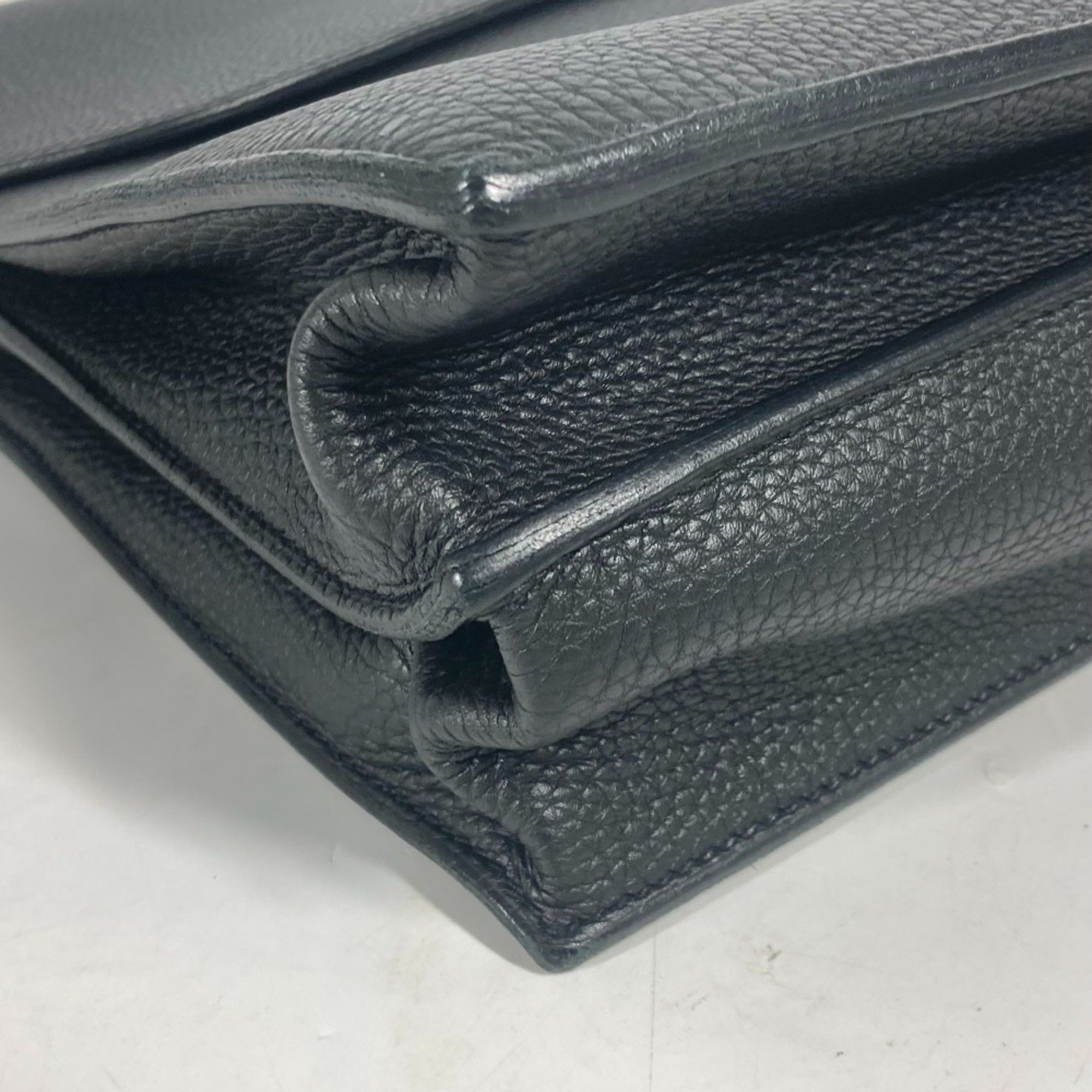Hermes Hermes Briefcase Sac A Depeche 38 Handbag Bag Business Togo Men's Black Size ONE SIZE - 7 Thumbnail