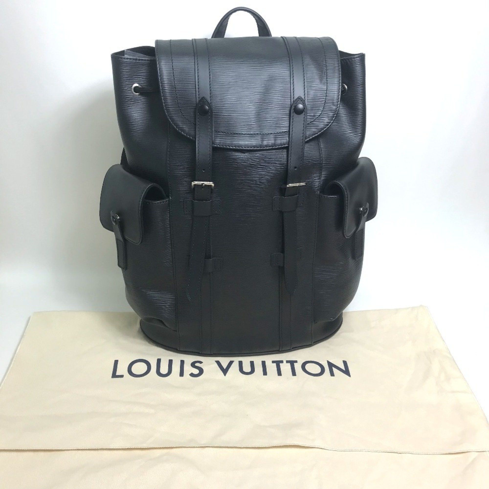 Louis Vuitton LOUIS VUITTON M50159 Epi Christopher PM Backpack Leather Men's Black Size ONE SIZE - 16 Thumbnail