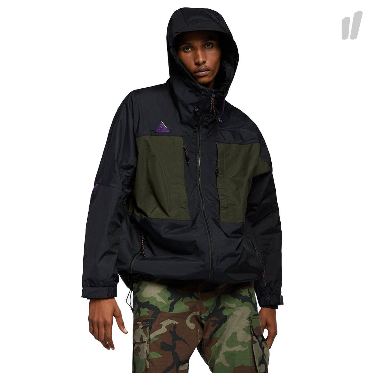 Nike Nike ACG NEW Nike ACG Anorak jacket mens size 2XL XXL black sequoia purple AQ2294 010 Grailed