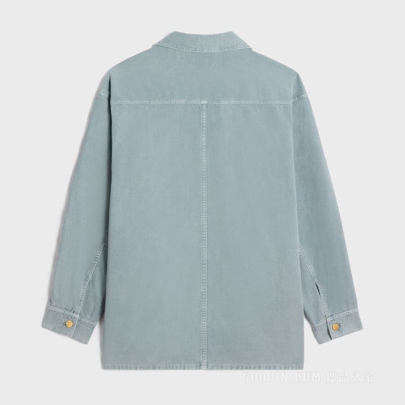 Celine car coat jacket in corduroy Size L / US 10 / IT 46 - 2 Thumbnail