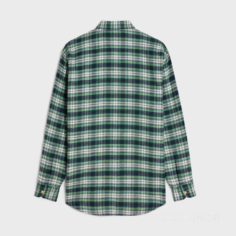 Celine overshirt in checked flannel Size L / US 10 / IT 46 - 2 Thumbnail