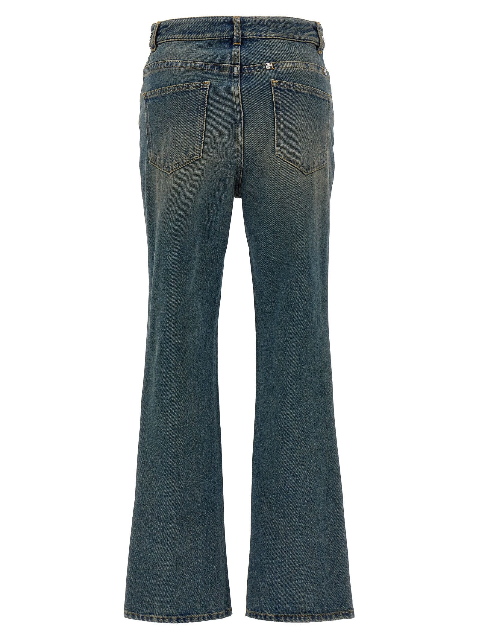 デニム・ジーパン Givenchy Chain Jeans With Logo Givenchy Chain Jeans With Logo - Blue - 5% Off | Editorialist