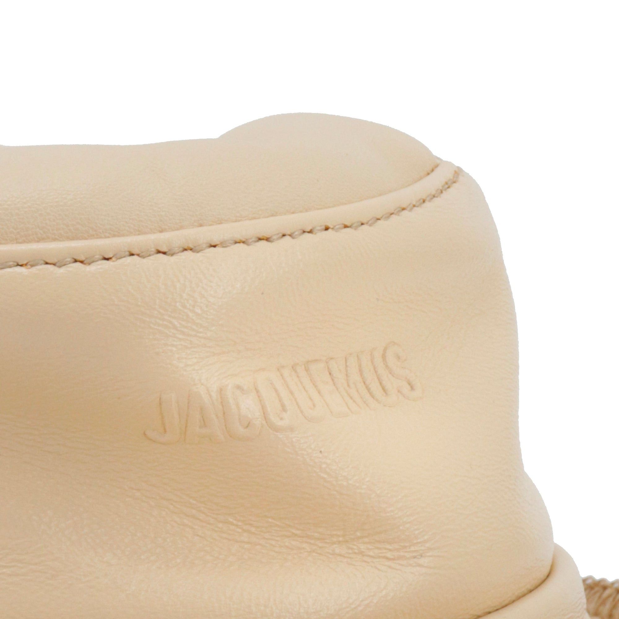 Jacquemus JACQUEMUS - Jacquemus Mentalo bucket hat in beige lambskin (T56) Size ONE SIZE - 3 Thumbnail