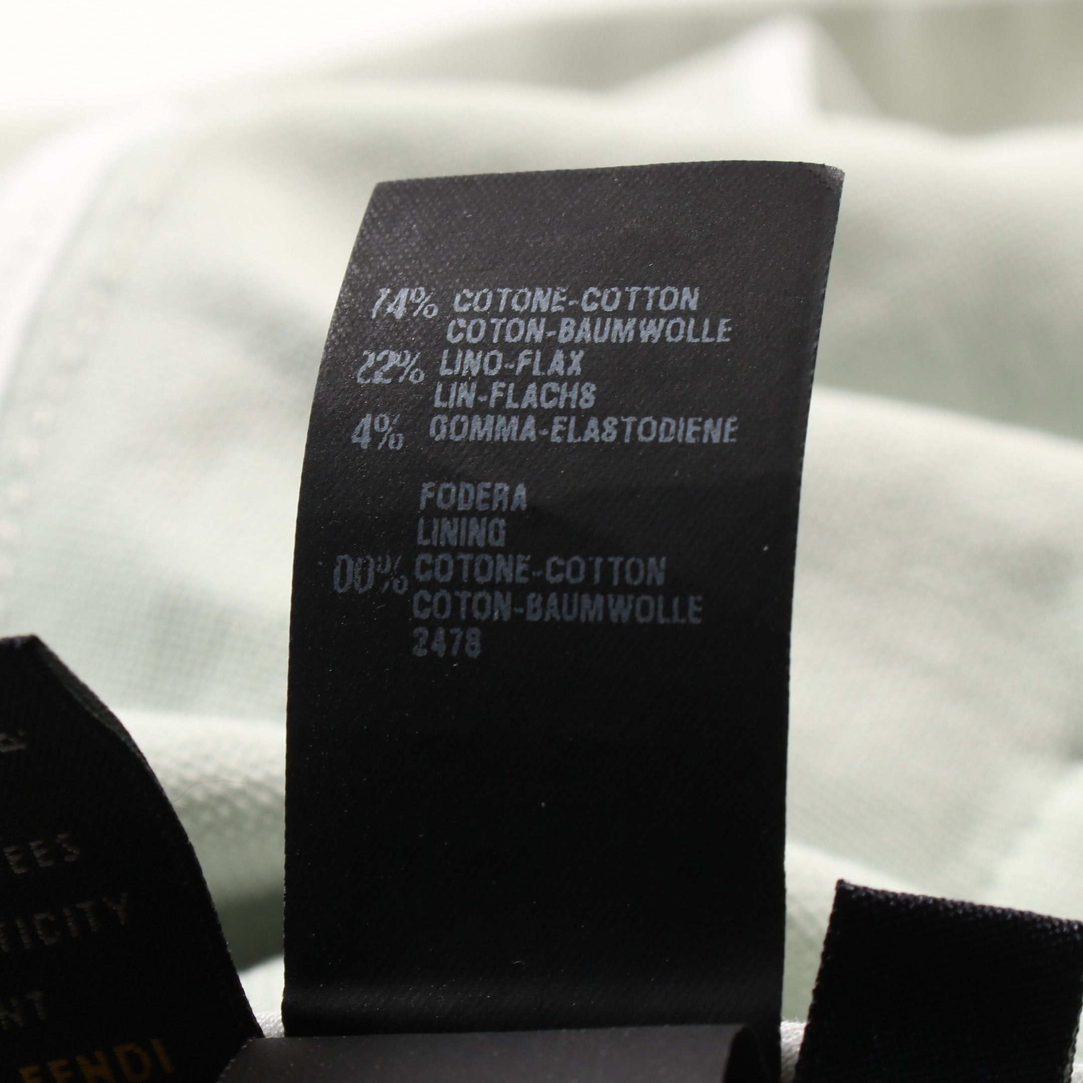 Fendi Fendi Coat Cotton Light Green Size ONE SIZE - 5 Thumbnail