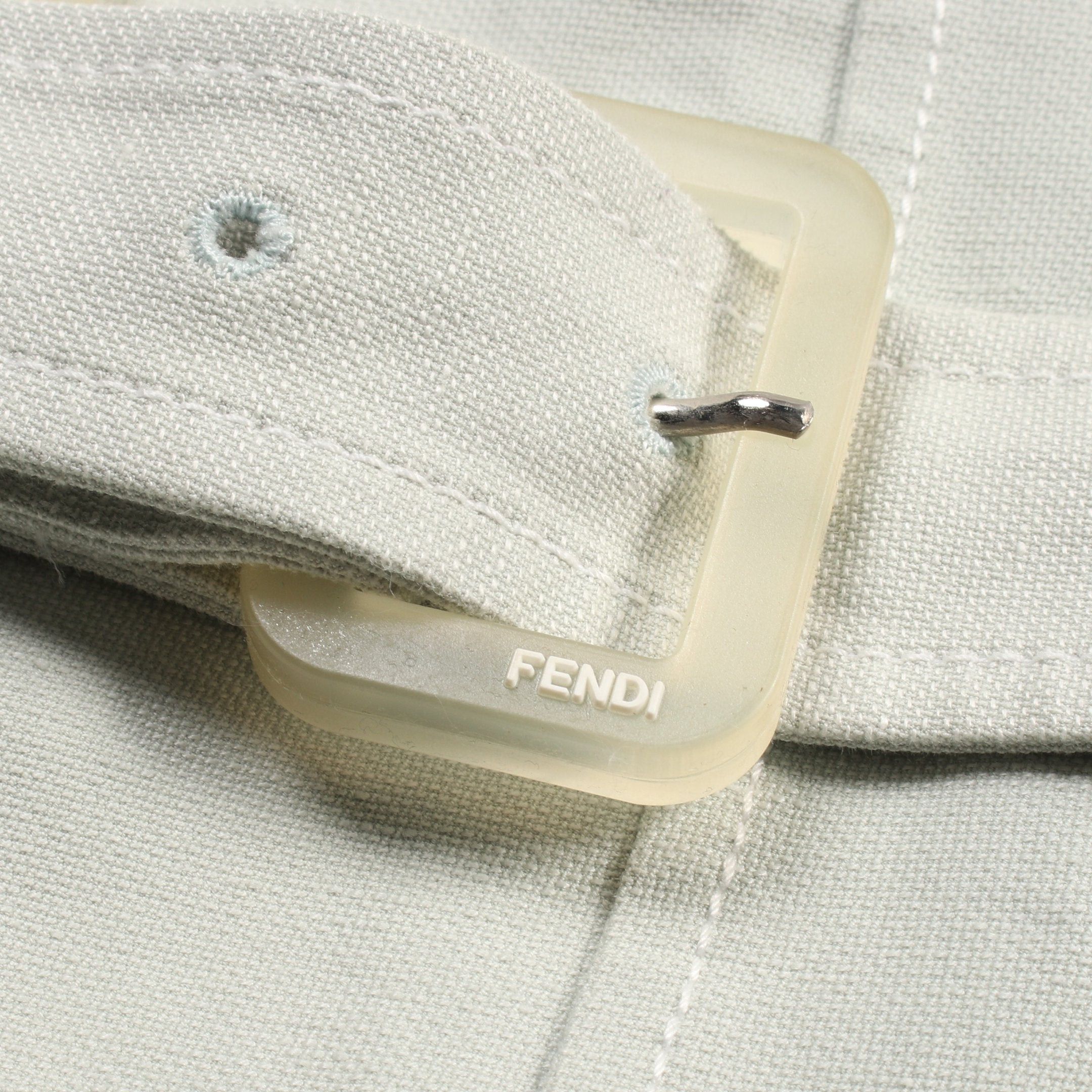 Fendi Fendi Coat Cotton Light Green Size ONE SIZE - 7 Thumbnail