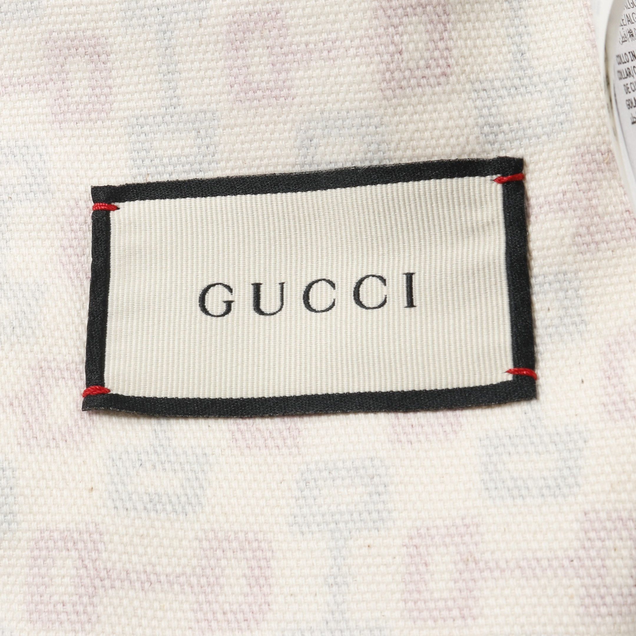 Gucci Gucci Zumi Horsebit Jacket Cotton White Red Navy Size ONE SIZE - 3 Thumbnail