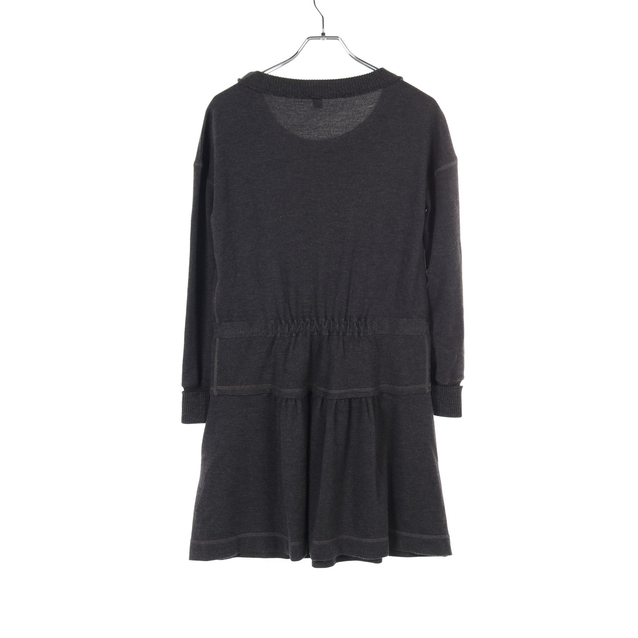 Louis Vuitton Louis Vuitton One Piece Monogrammed Buttons Cashmere Silk Dark Gray Size ONE SIZE - 2 Thumbnail