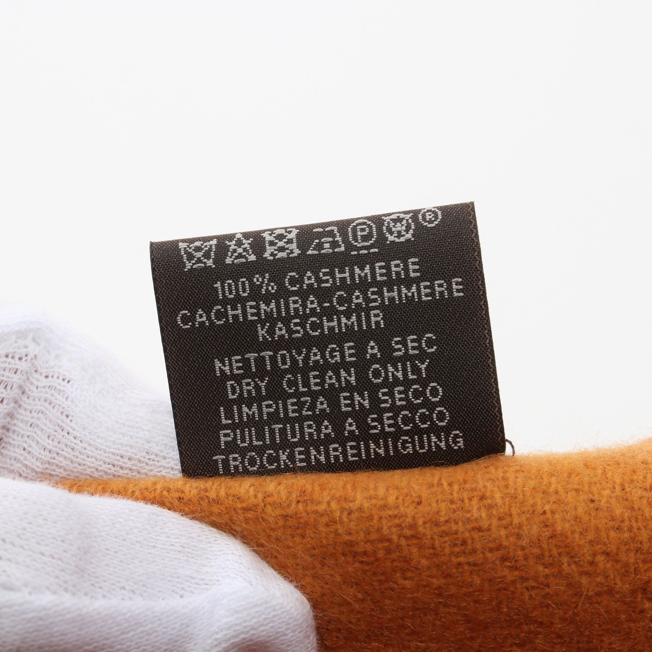Hermes Hermes Sangle Ah Bookle Scarf Cashmere Red Brown Orange Size ONE SIZE - 4 Thumbnail