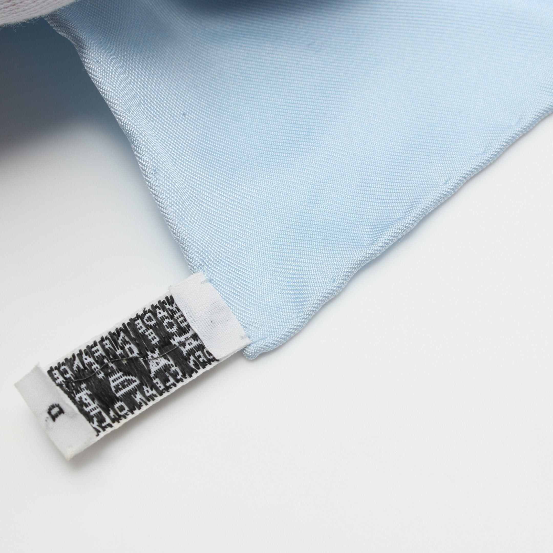 Hermes Hermes Carres 90 Les Amoureux De Paris Scarf Silk Light Blue Multicolor Size ONE SIZE - 5 Thumbnail