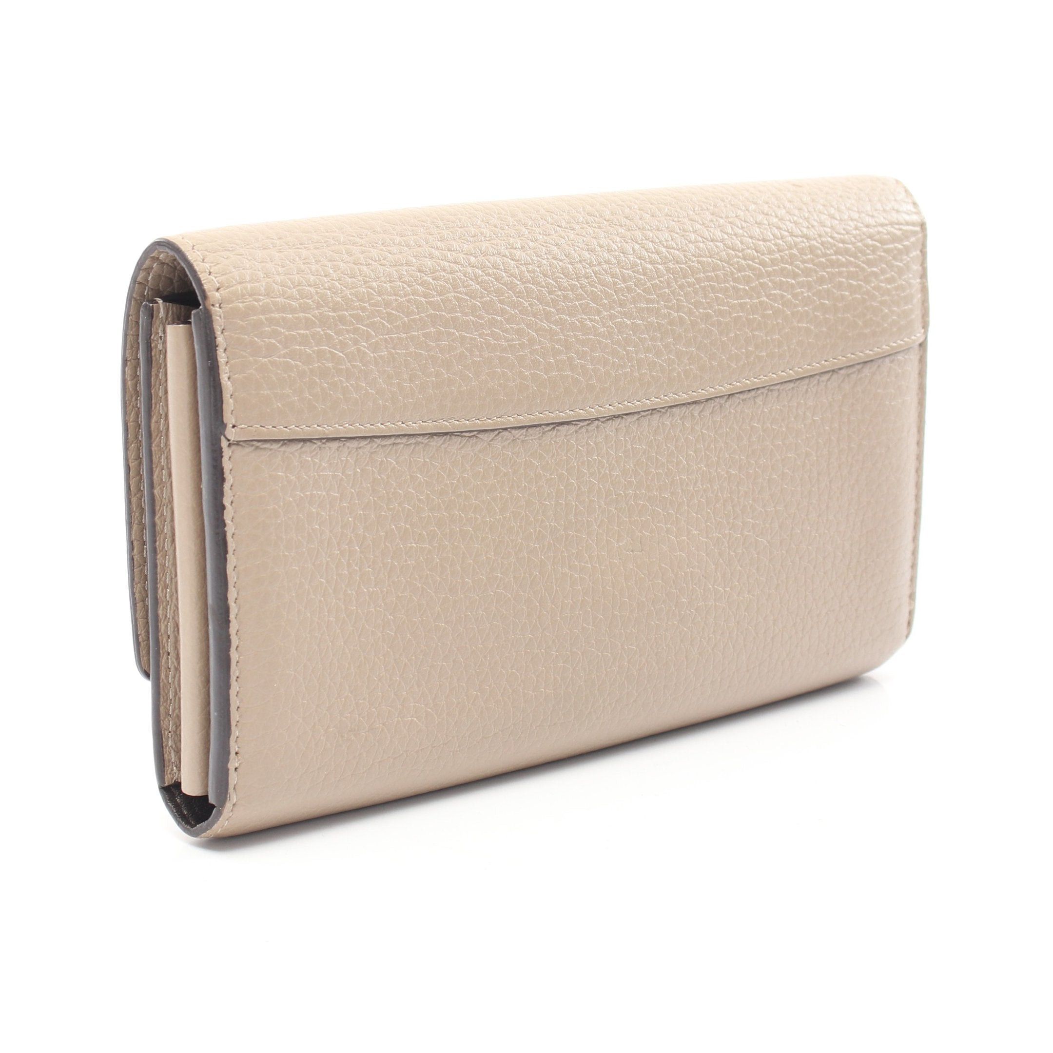 Louis Vuitton Louis Vuitton Portefeuil Capucines Carré Bi-Fold Long Wallet Taurillon Leather Gray Beige Size ONE SIZE - 2 Thumbnail