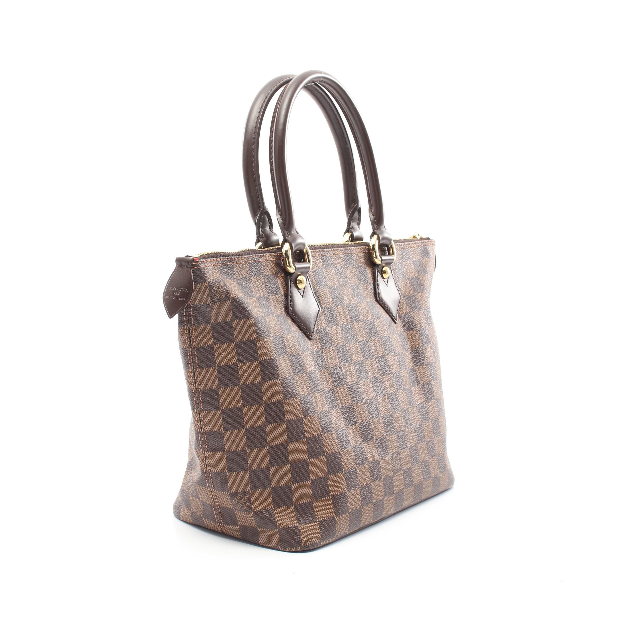 Louis Vuitton Louis Vuitton Saleya Pm Damier Ebene Handbag Tote Bag Leather Brown Size ONE SIZE - 2 Thumbnail