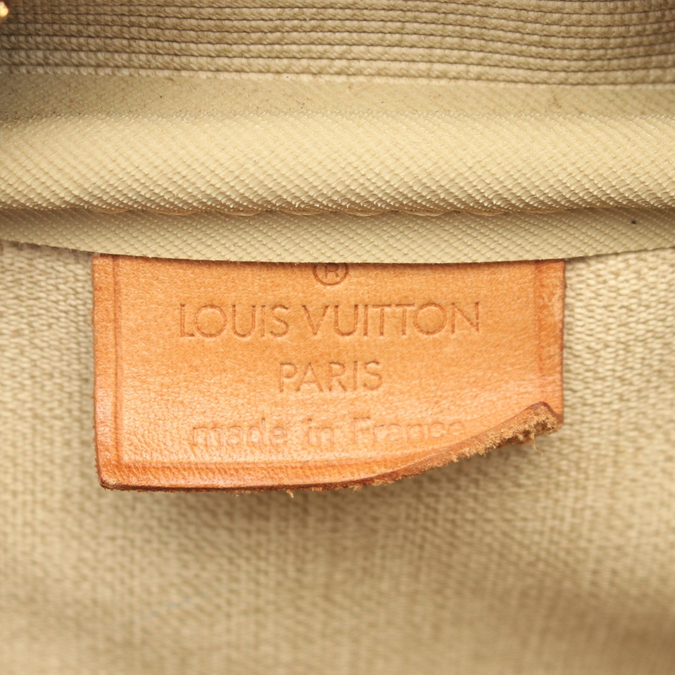 Louis Vuitton Louis Vuitton Deauville Bowling Vanity Monogram Handbag Leather Brown Size ONE SIZE - 4 Thumbnail