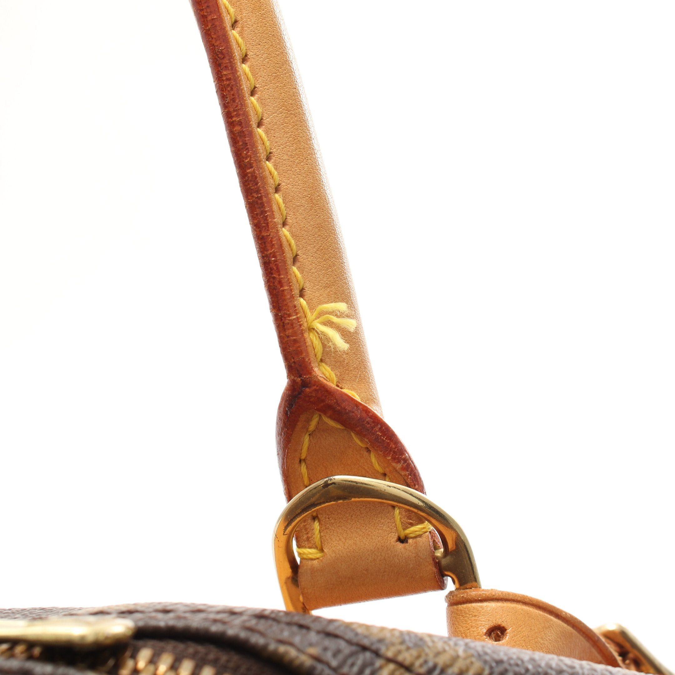 Louis Vuitton Louis Vuitton Deauville Bowling Vanity Monogram Handbag Leather Brown Size ONE SIZE - 8 Thumbnail