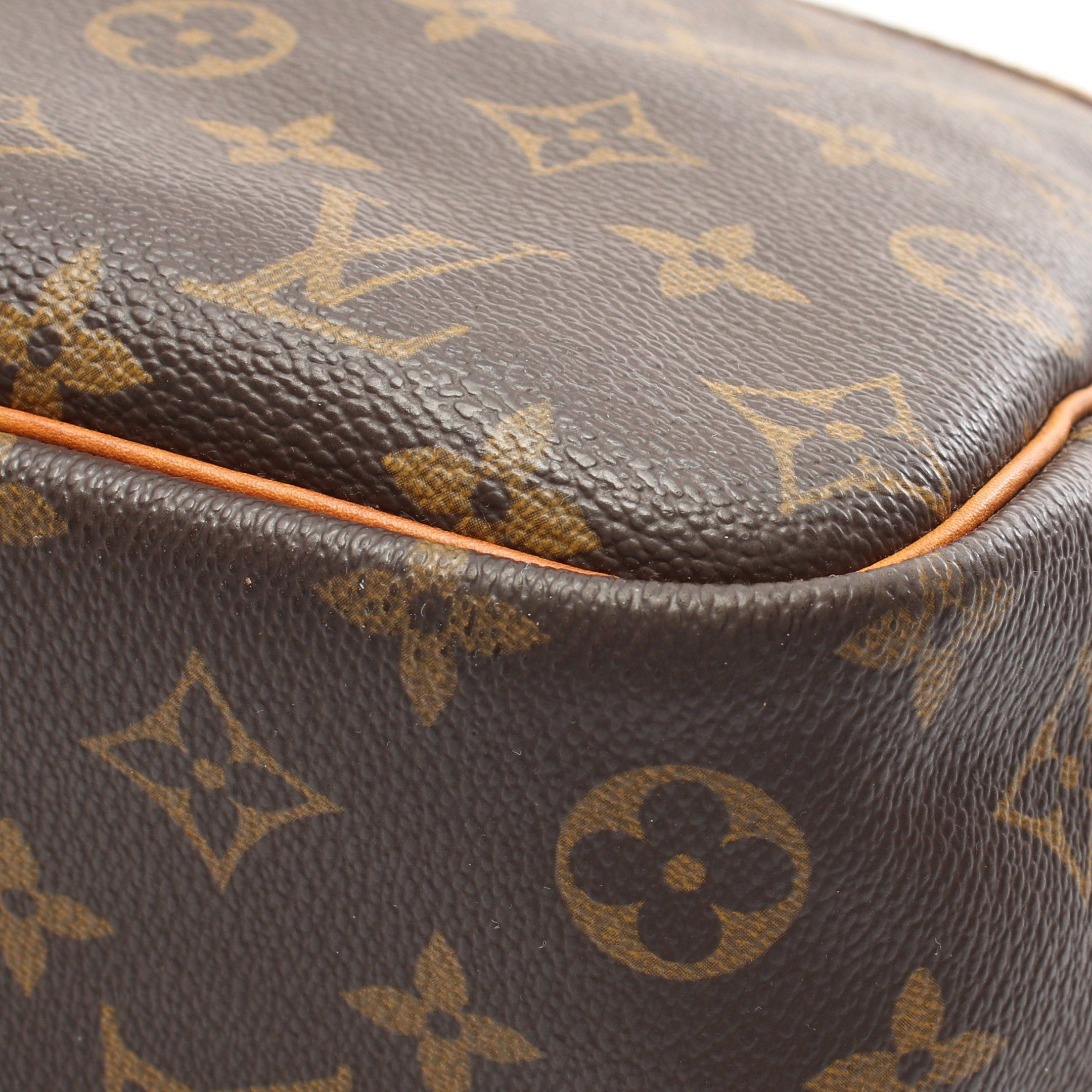 Louis Vuitton Louis Vuitton Deauville Bowling Vanity Monogram Handbag Leather Brown Size ONE SIZE - 11 Thumbnail