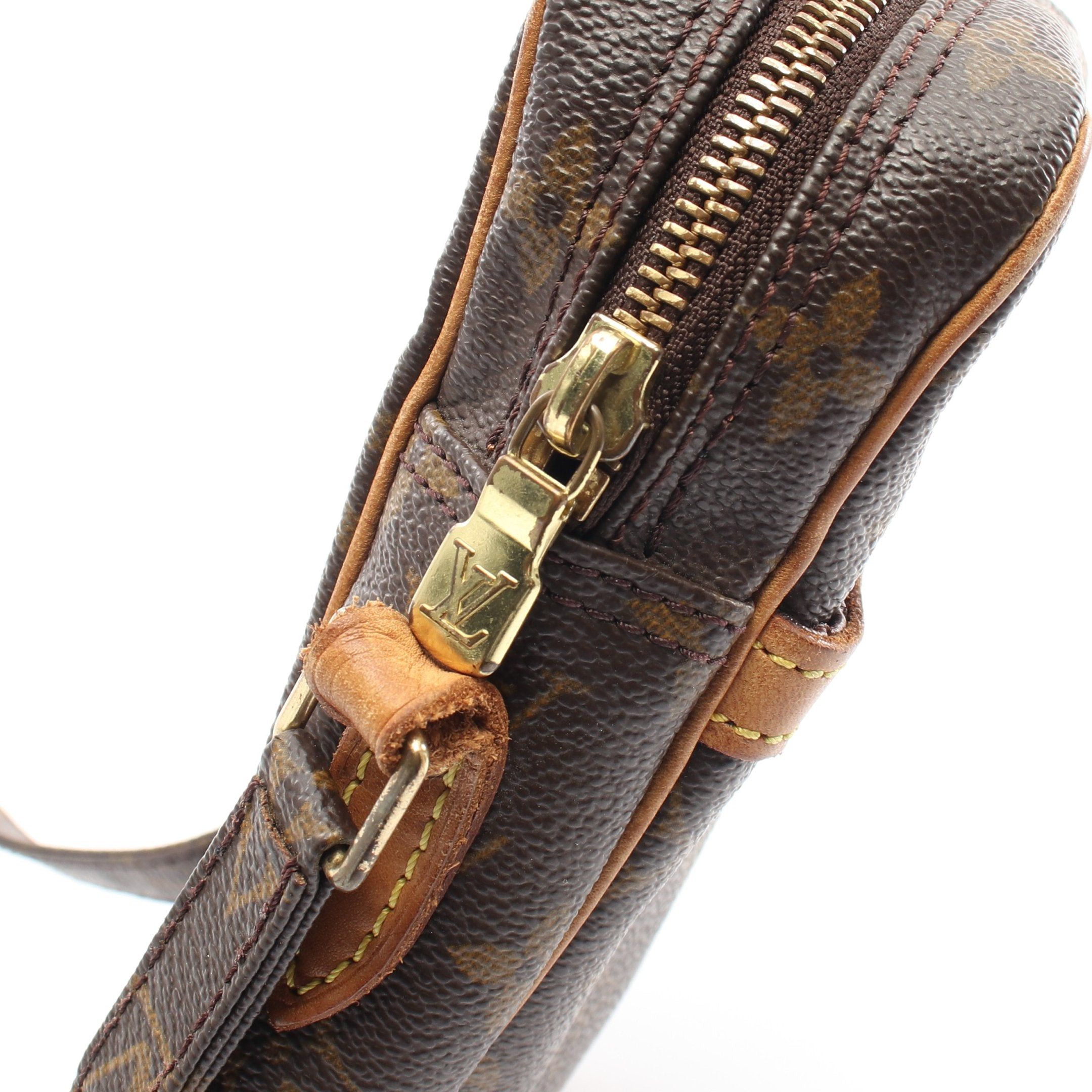 Louis Vuitton Louis Vuitton Danube Monogram Shoulder Bag Leather Brown Size ONE SIZE - 8 Thumbnail