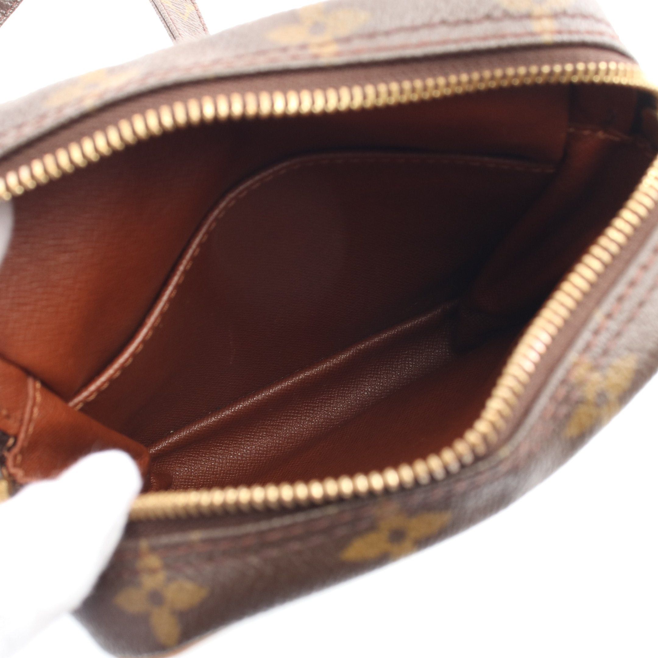 Louis Vuitton Louis Vuitton Danube Monogram Shoulder Bag Leather Brown Size ONE SIZE - 3 Thumbnail