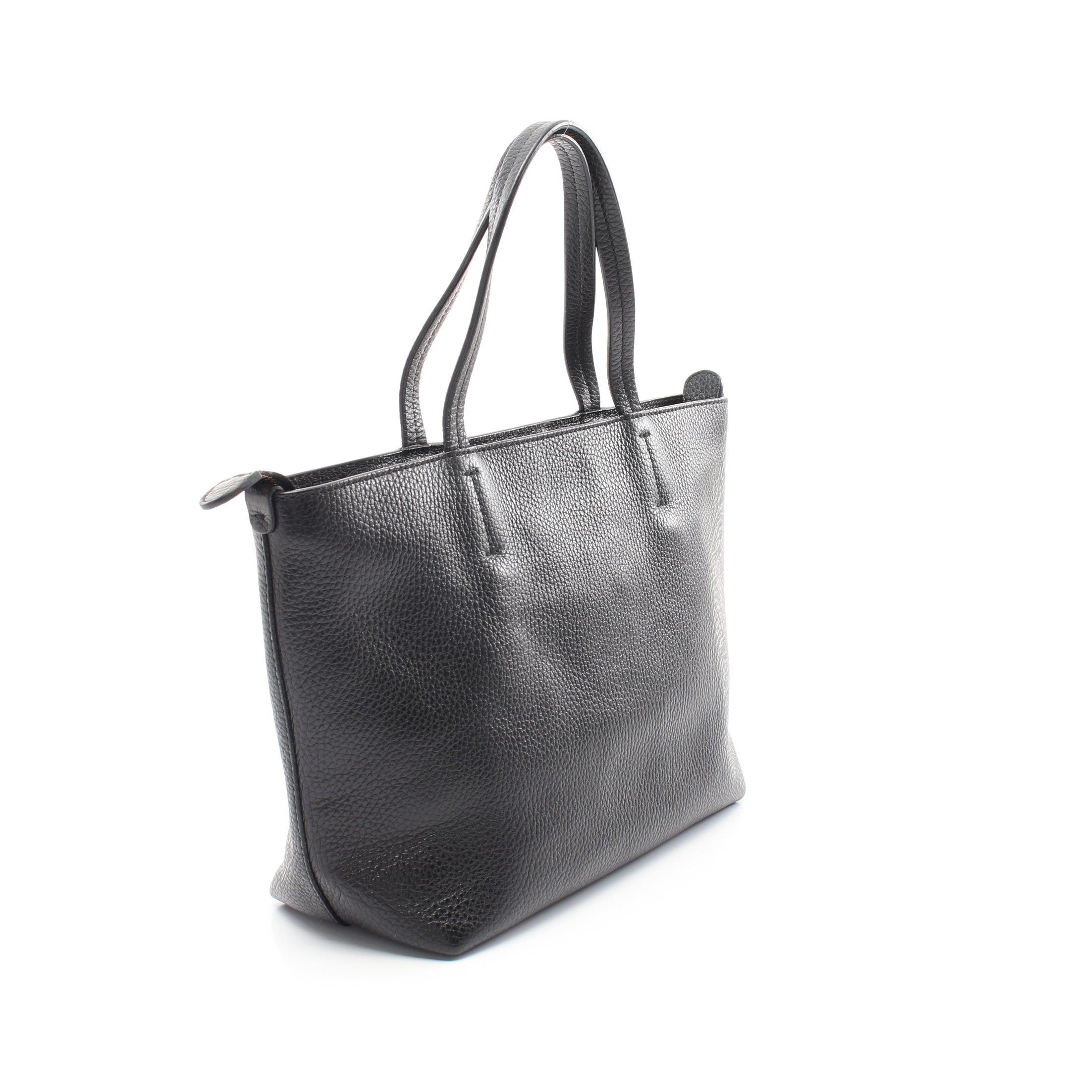 Salvatore Ferragamo Salvatore Ferragamo Double Gancini Handbag Tote Bag Leather Black Size ONE SIZE - 2 Thumbnail