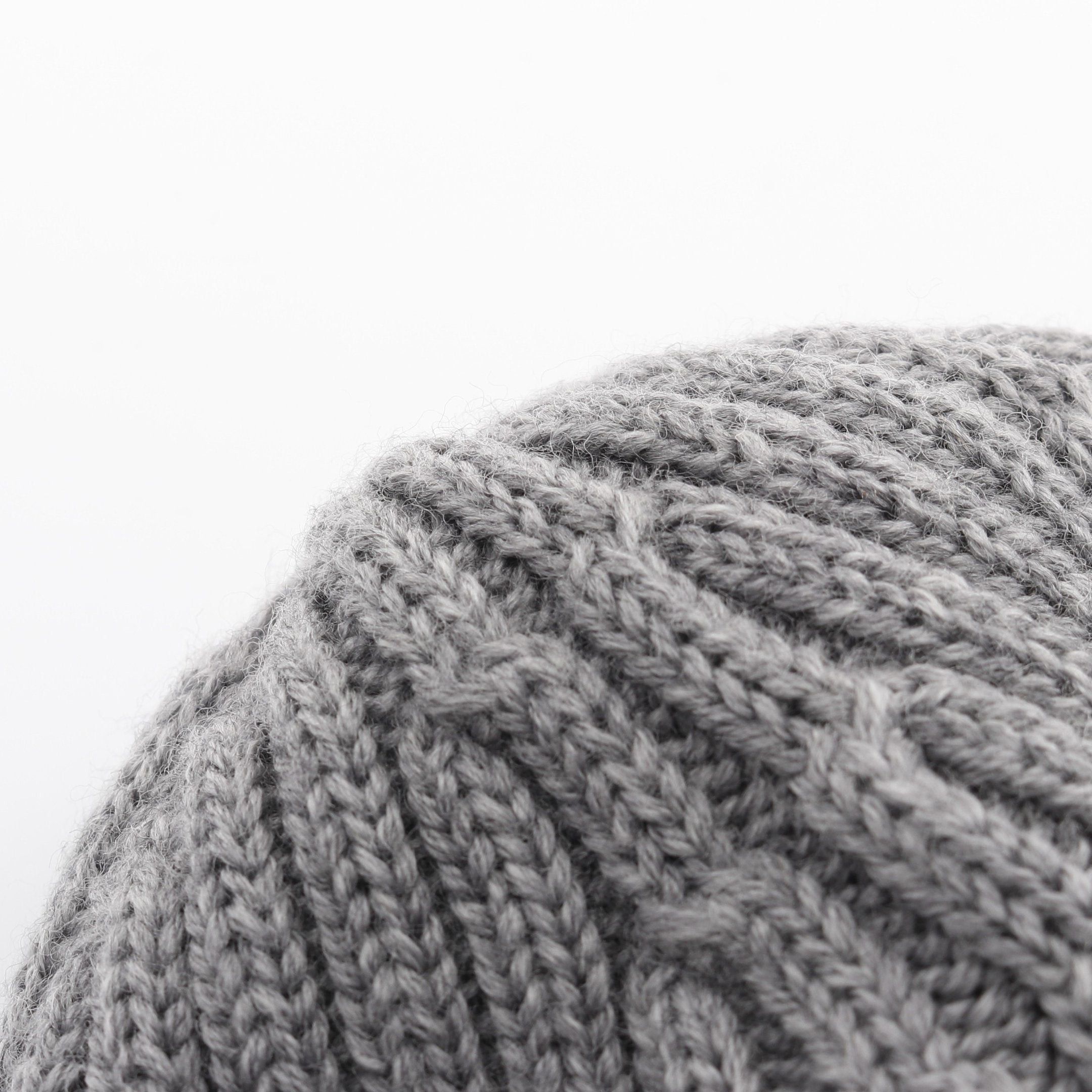 Loewe Loewe Knit Cap Beanie Logo Embroidery Wool Gray Size ONE SIZE - 6 Thumbnail