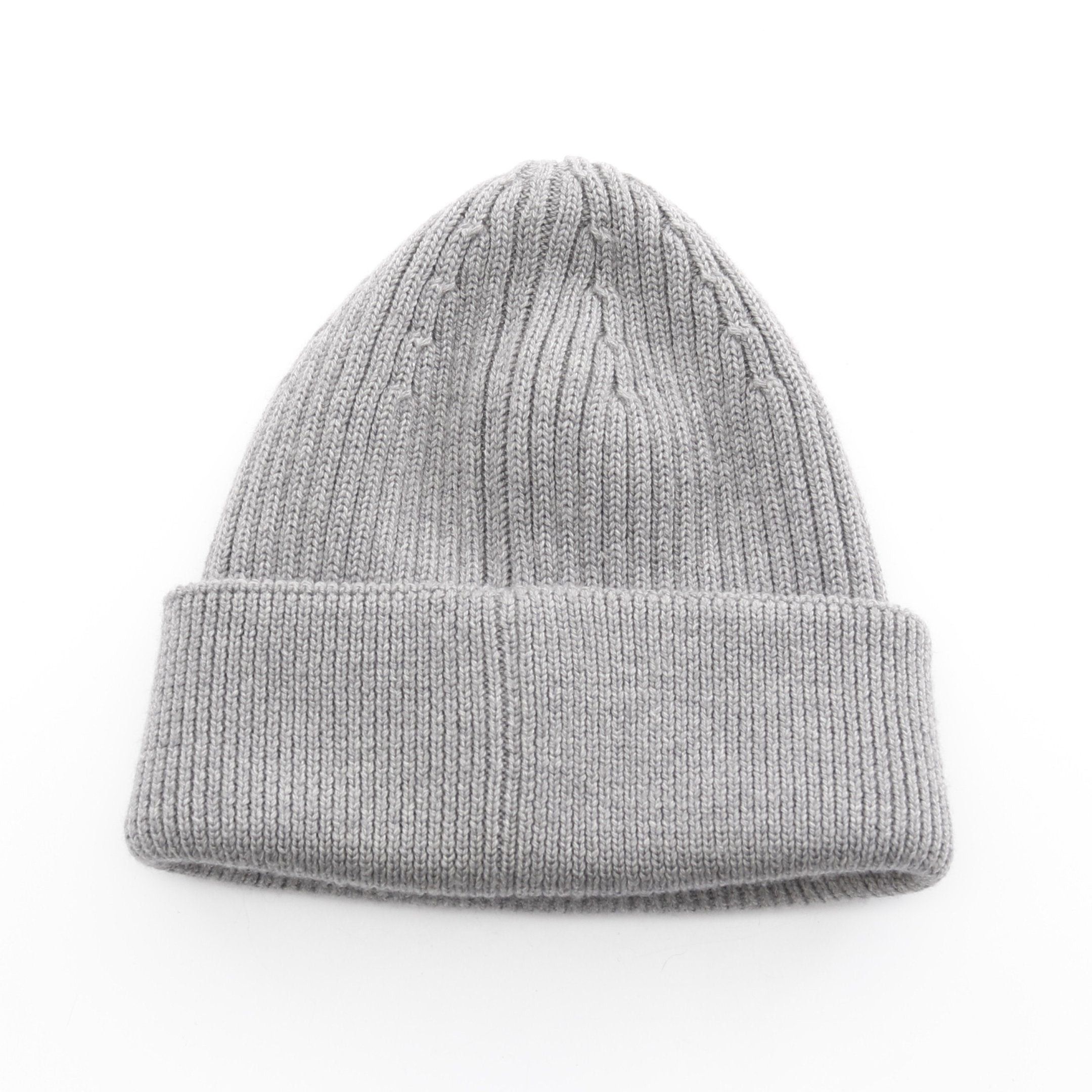 Loewe Loewe Knit Cap Beanie Logo Embroidery Wool Gray Size ONE SIZE - 2 Thumbnail
