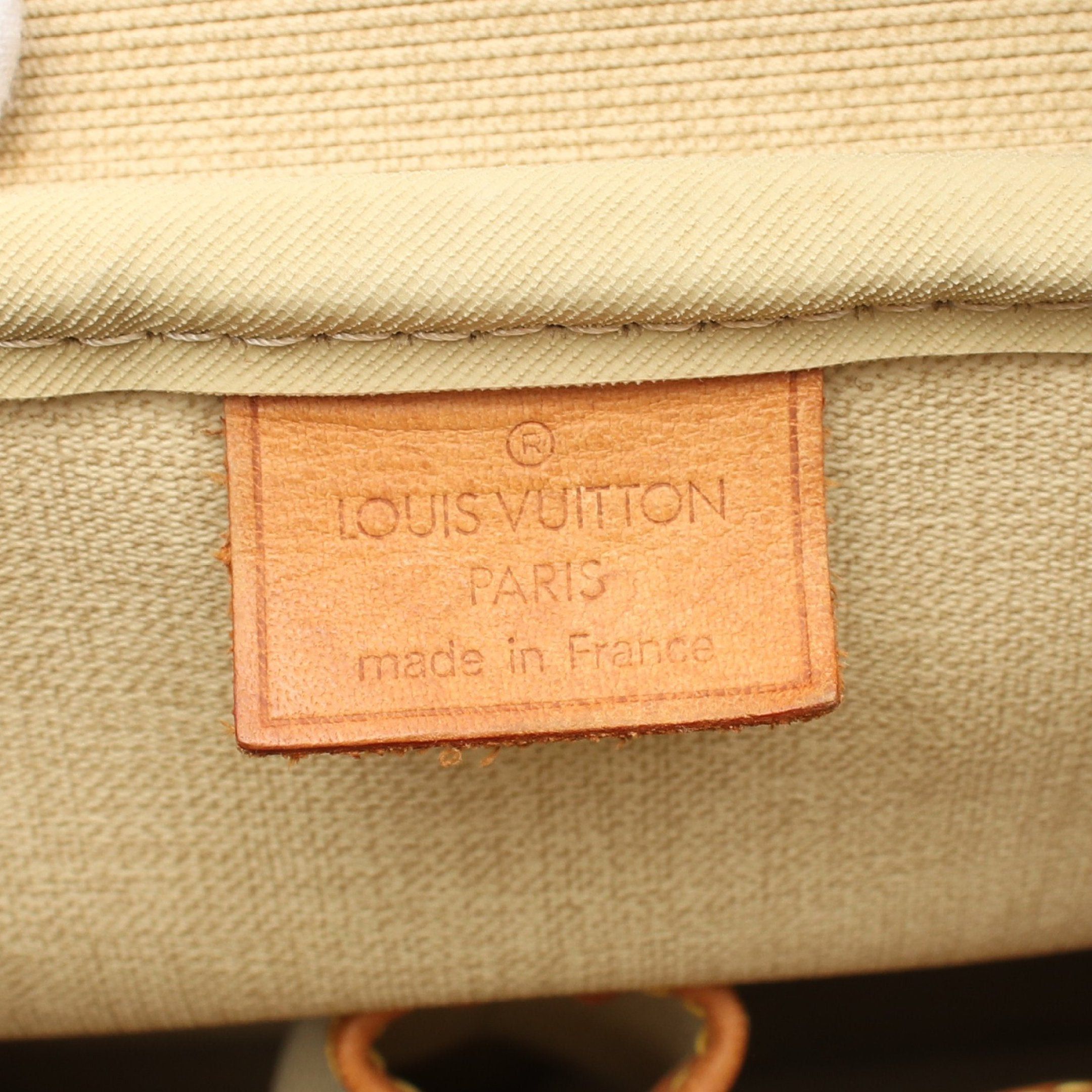 Louis Vuitton Louis Vuitton Deauville Bowling Vanity Monogram Handbag Leather Brown Size ONE SIZE - 4 Thumbnail