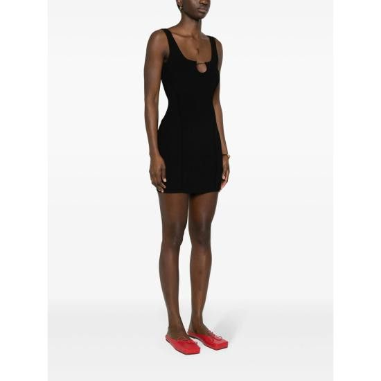 Jacquemus JACQUEMUS Women Dresses 241KN355 2355 990 BLACK Size S / US 4 / IT 40 - 2 Thumbnail