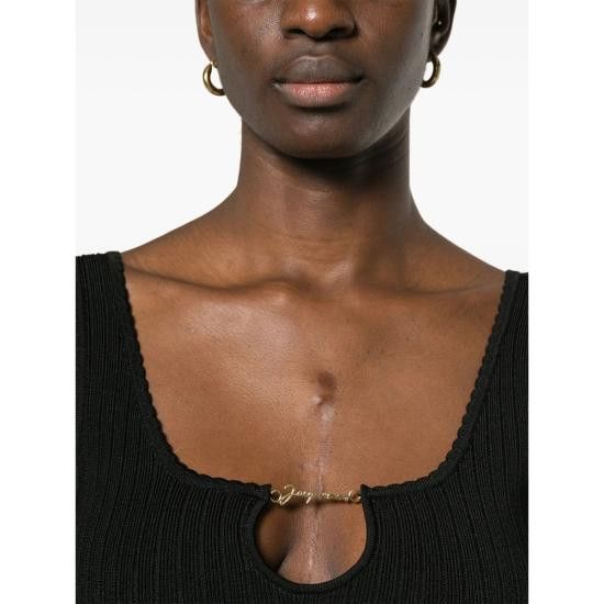Jacquemus JACQUEMUS Women Dresses 241KN355 2355 990 BLACK Size S / US 4 / IT 40 - 4 Thumbnail