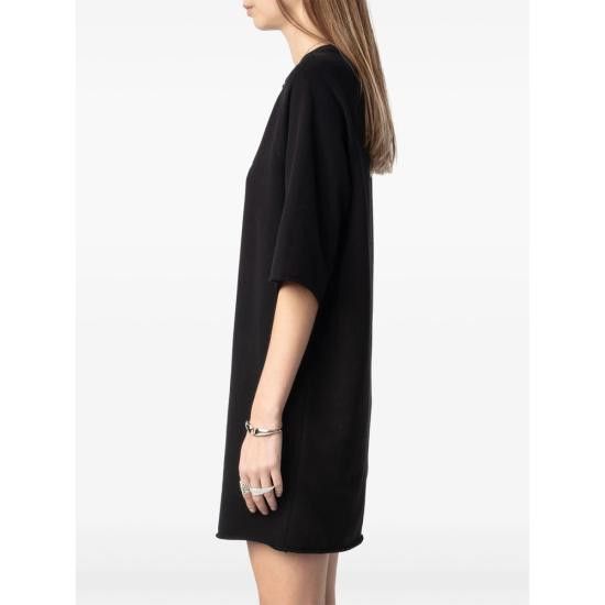 Zadig & Voltaire ZADIG & VOLTAIRE Women Dresses JWDR01073 BLACK Size XS / US 0-2 / IT 36-38 - 6 Thumbnail